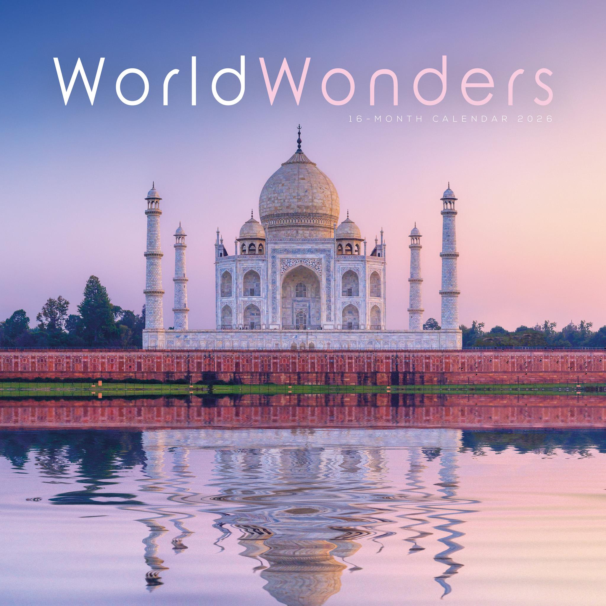 World Wonders 2026 Wall Calendar