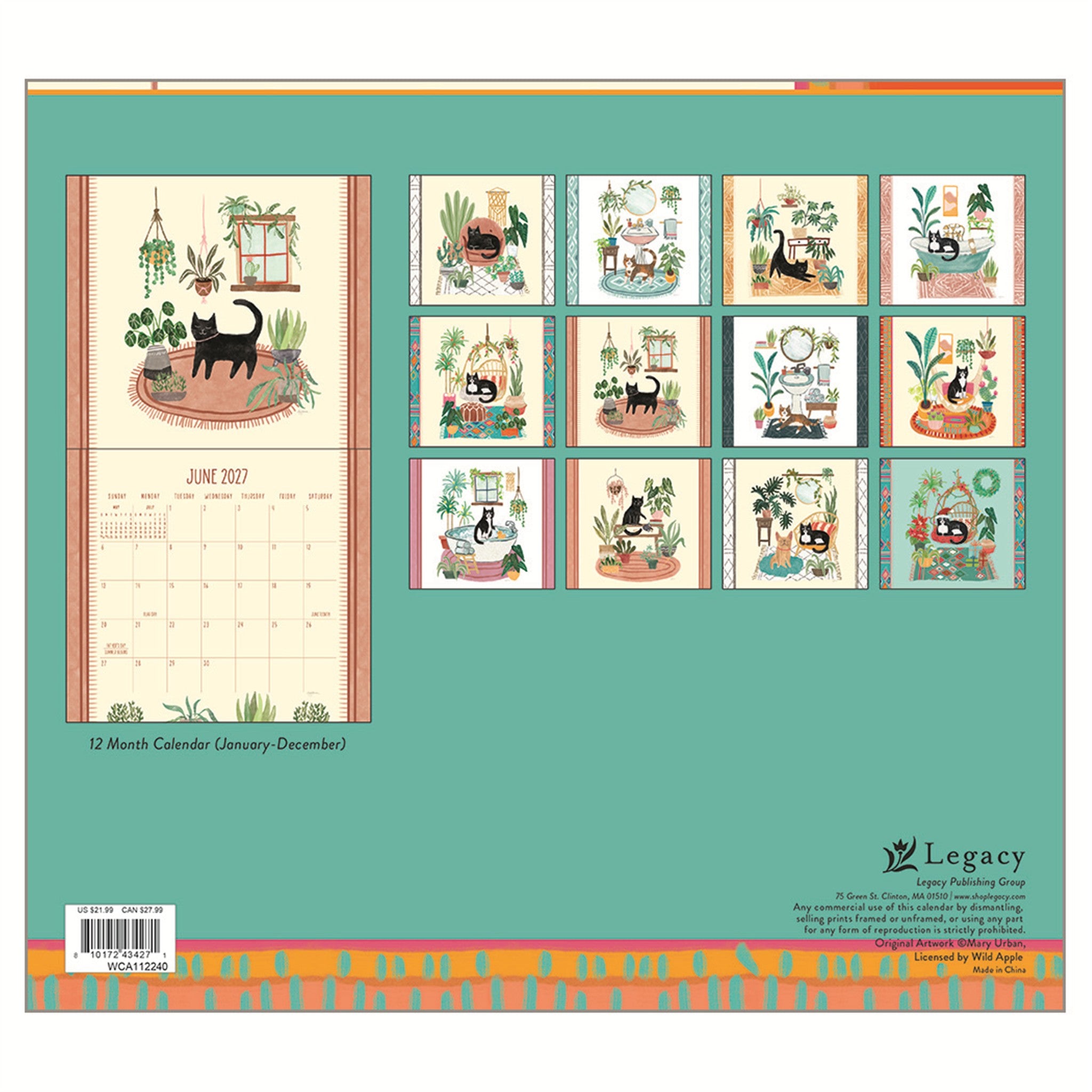 Cat Person 2027 Wall Calendar