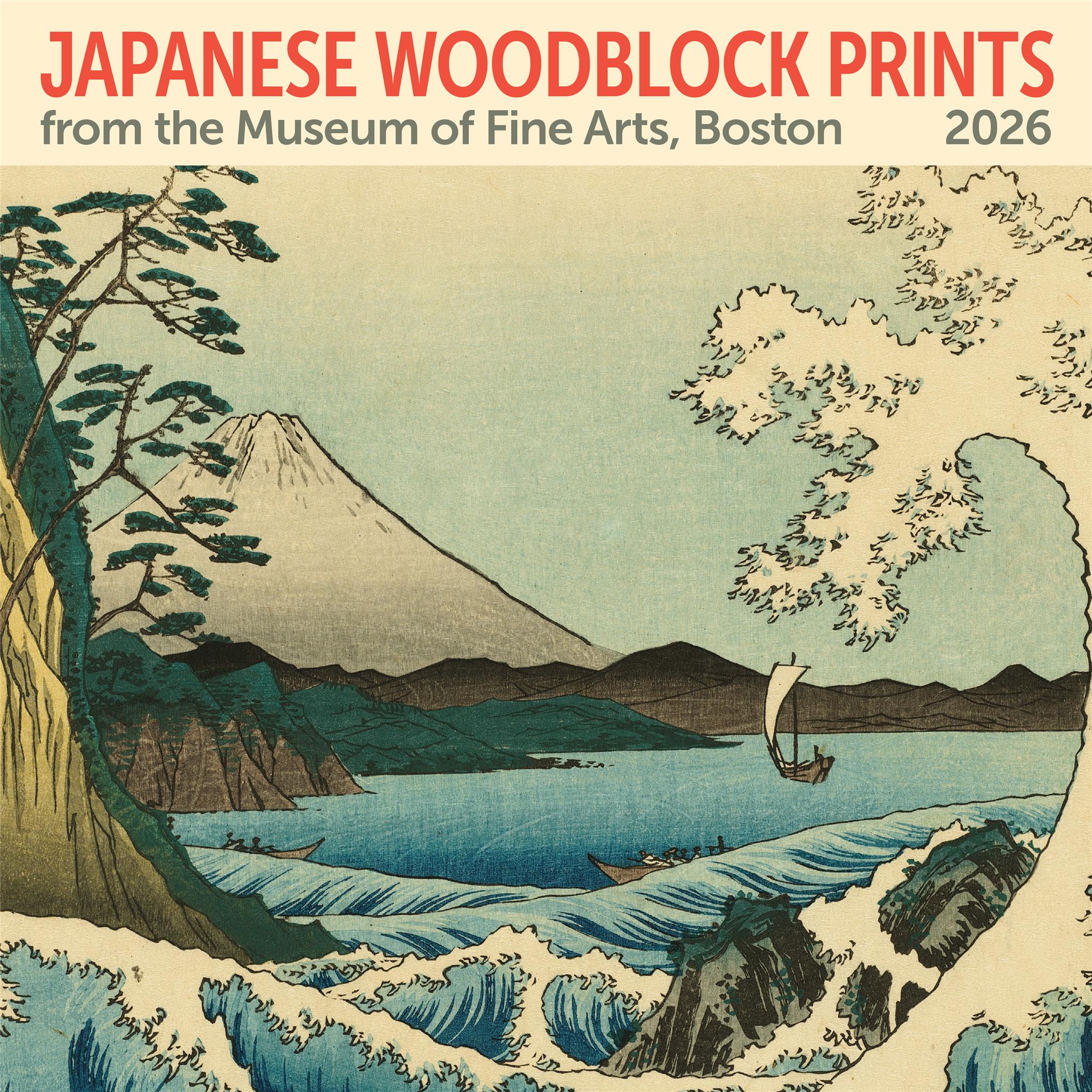 MFA Japanese Woodblocks Mini 2026 Calendar
