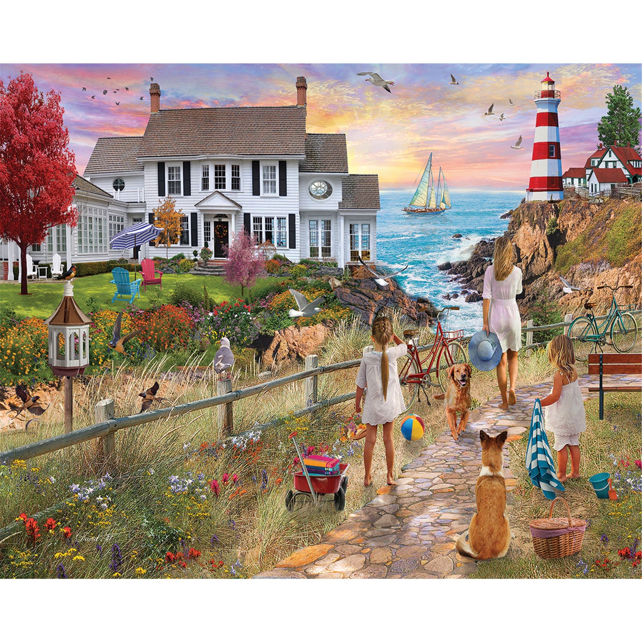 Beach Path 1000 Piece Puzzle - Online Only