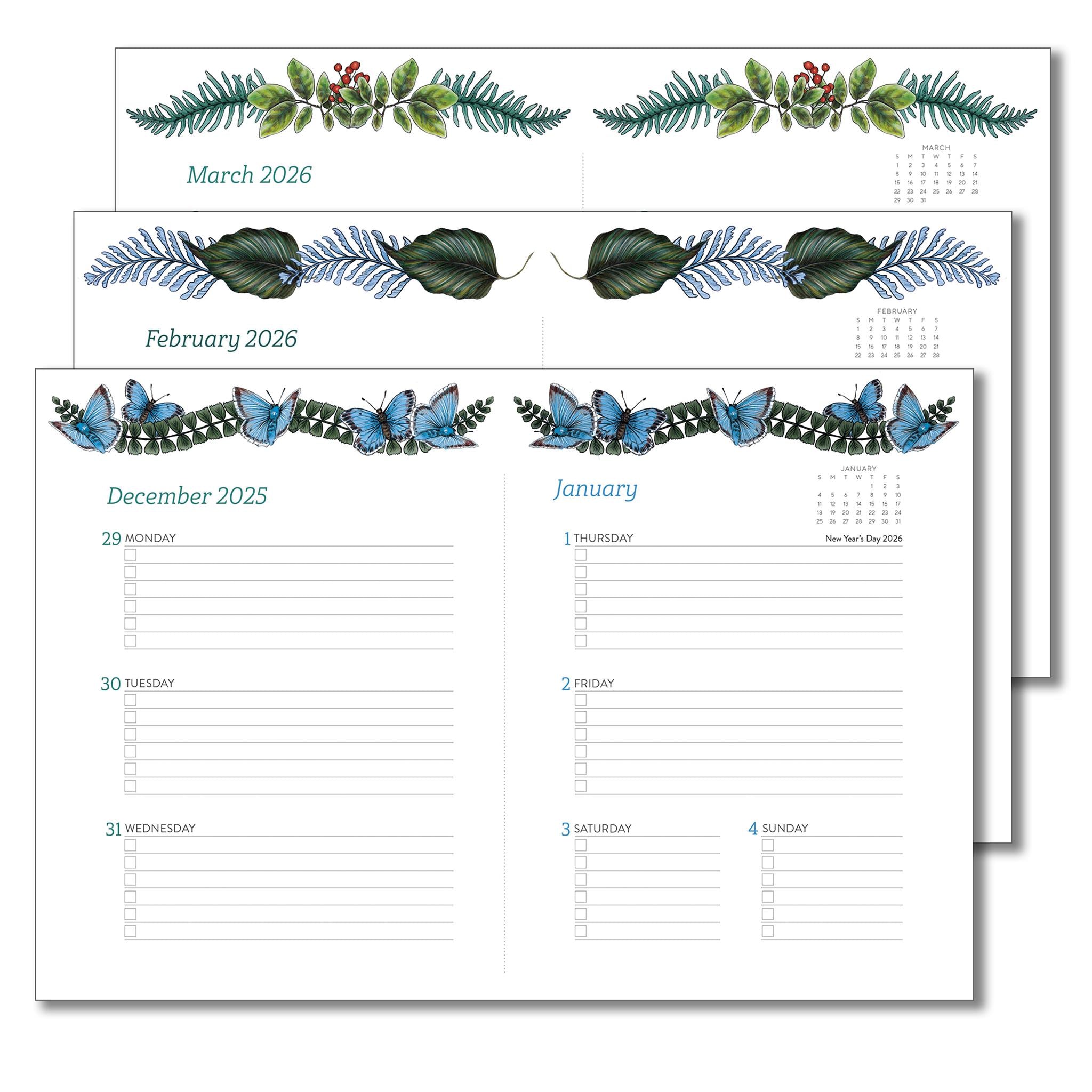 Greenery 2025-2026 Weekly Engagement Calendar