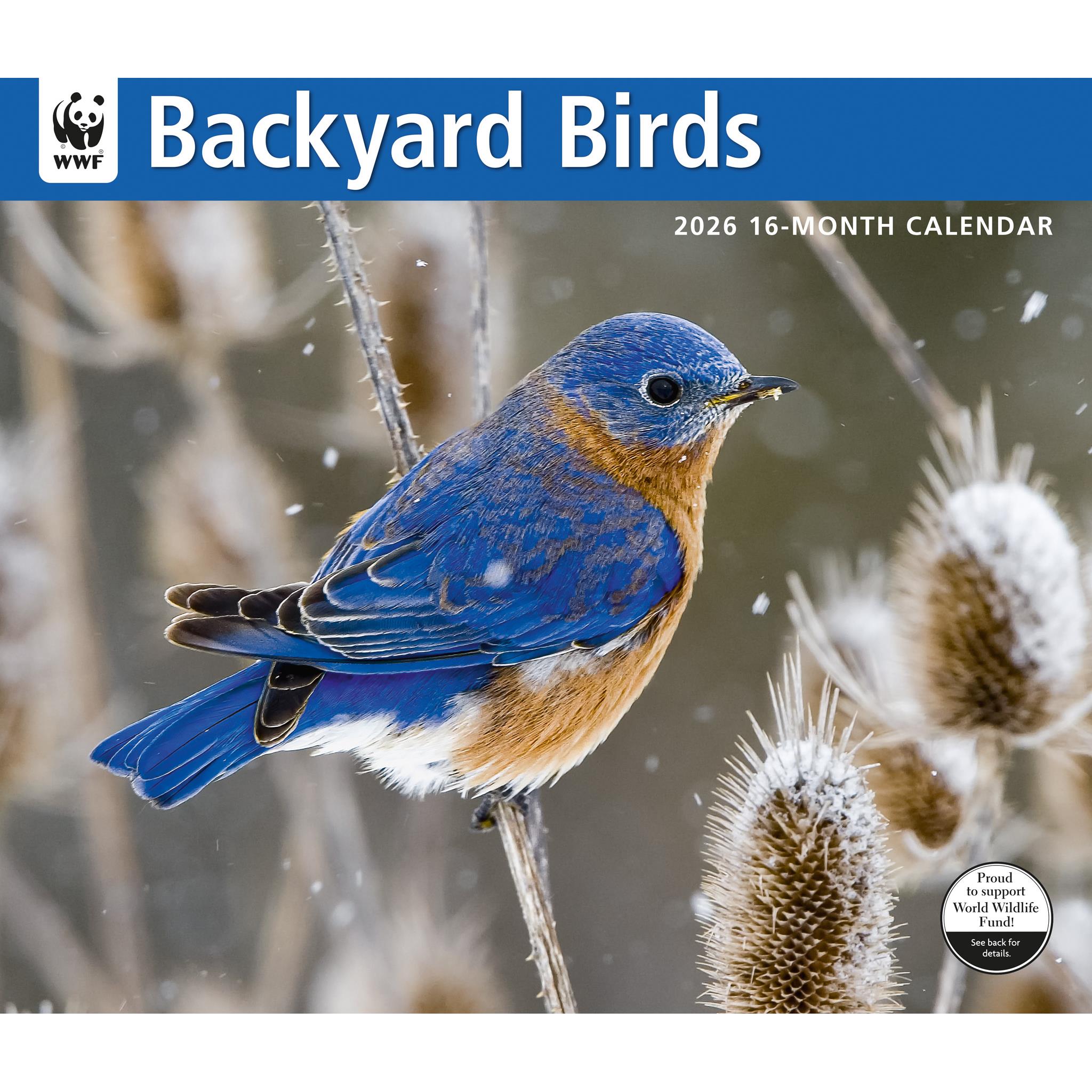 World Wildlife Fund Birds Backyard 2026 Wall Calendar