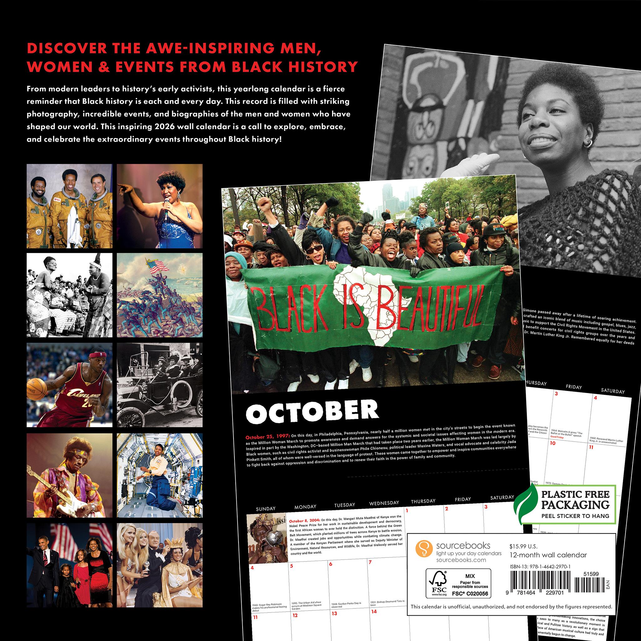 This Day In Black History 2026 Wall Calendar - Online Only