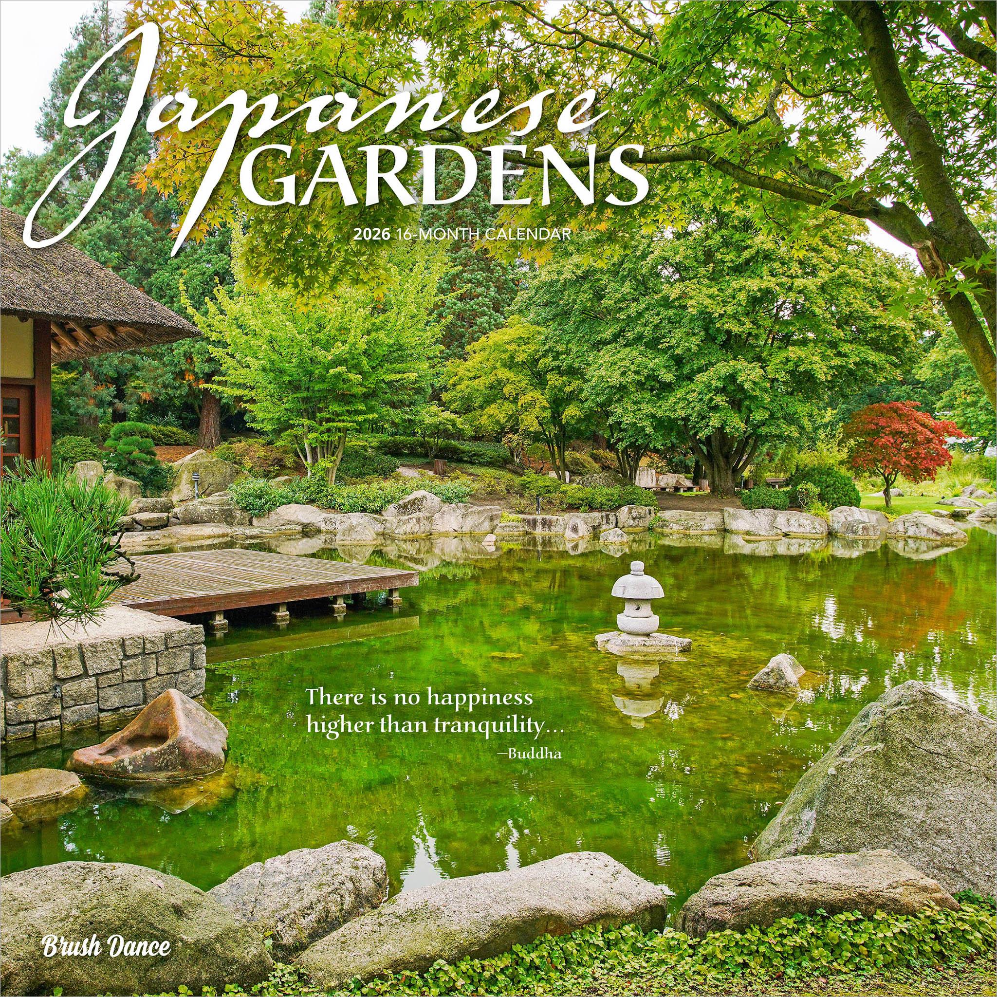 Japanese Gardens 2026 Wall Calendar