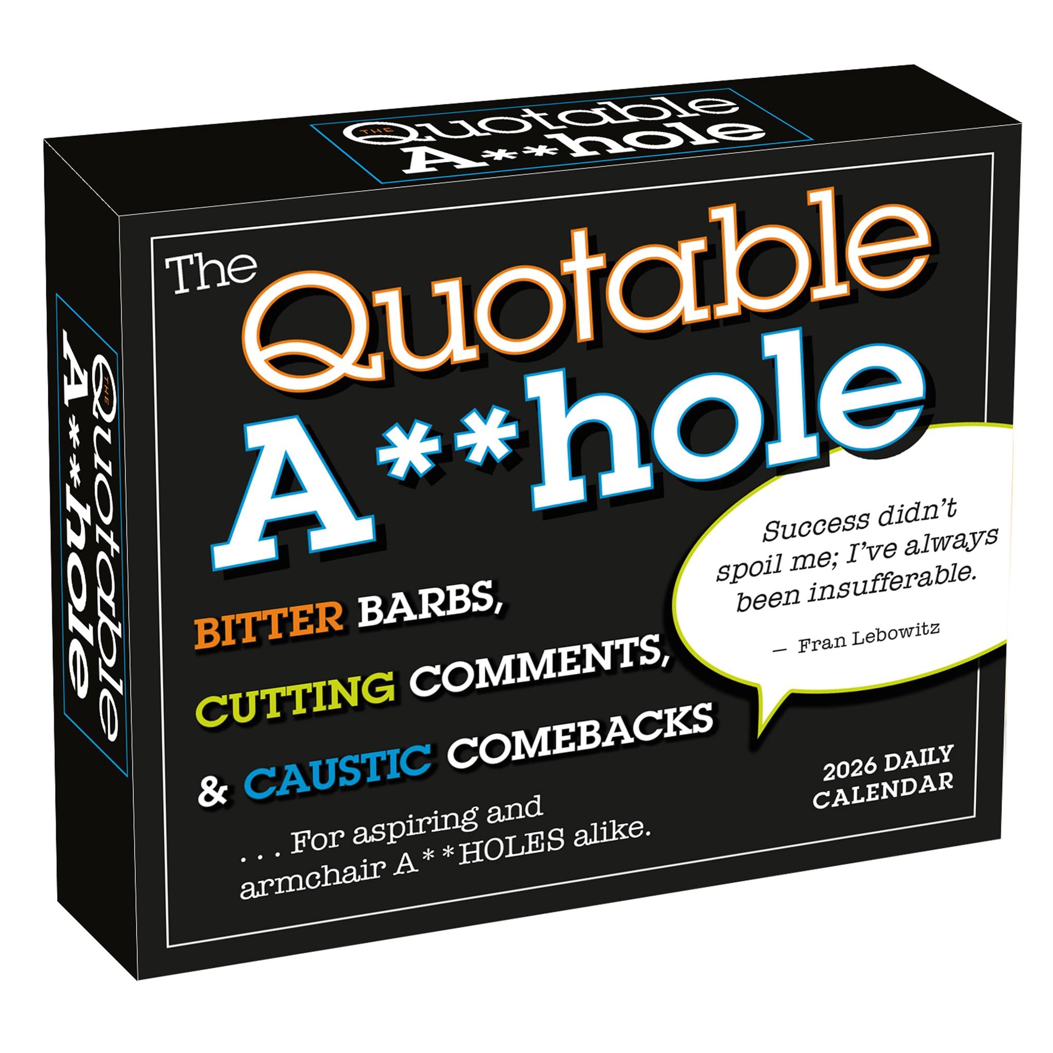 Quotable Ahole 2026 Box Calendar