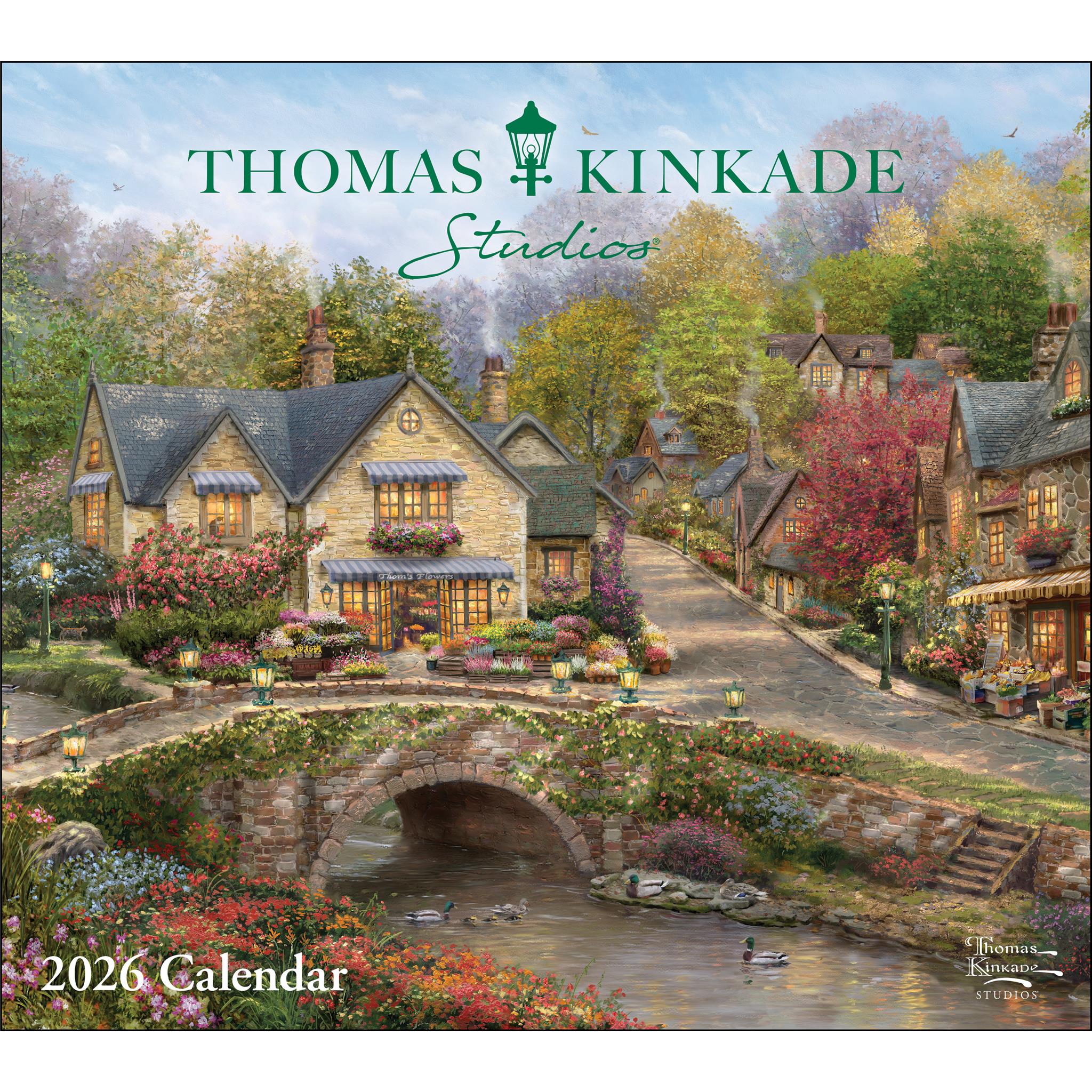 Thomas Kinkade Studios Deluxe Wall 2026 Calendar