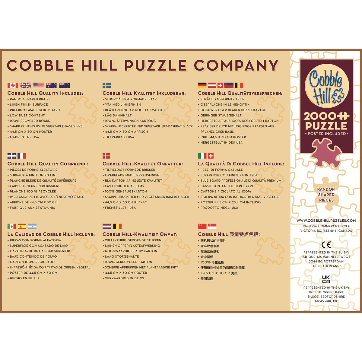 Red-Roofed Cabin 2000 Piece Puzzle