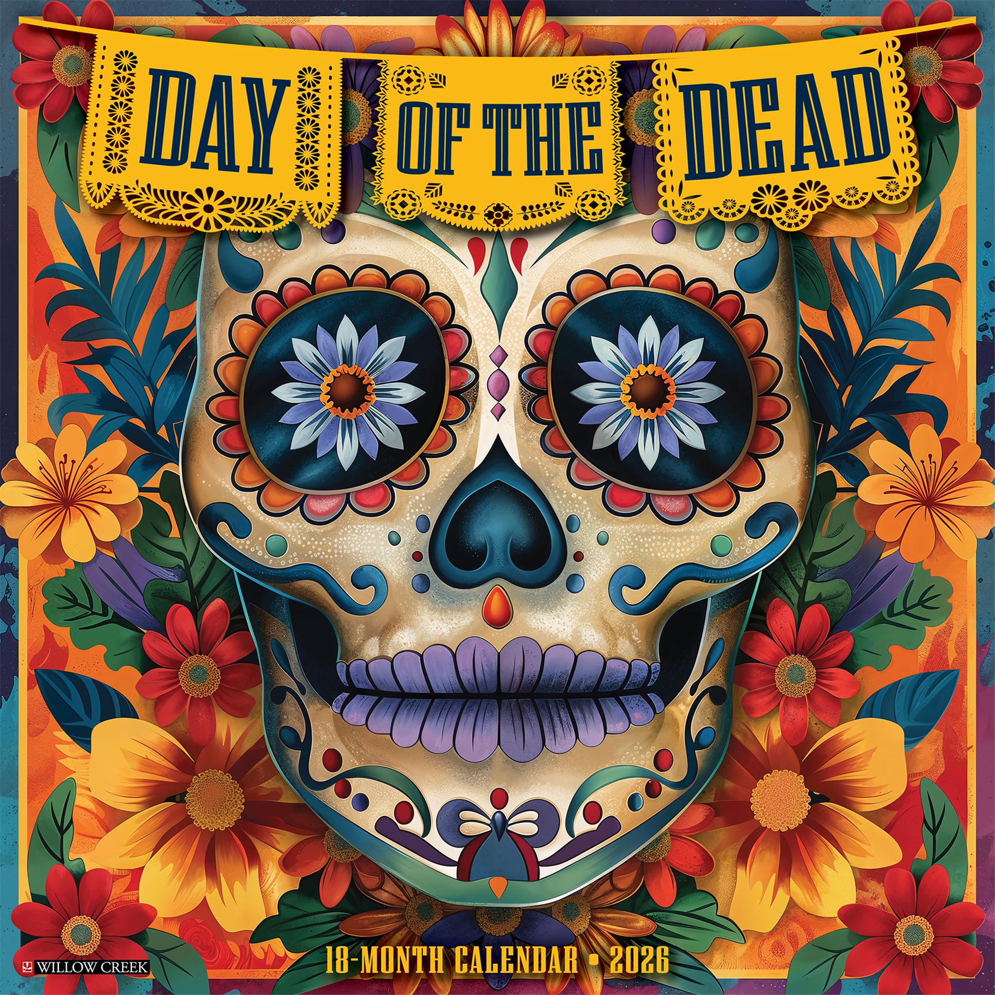 Day Of The Dead 2026 Wall Calendar