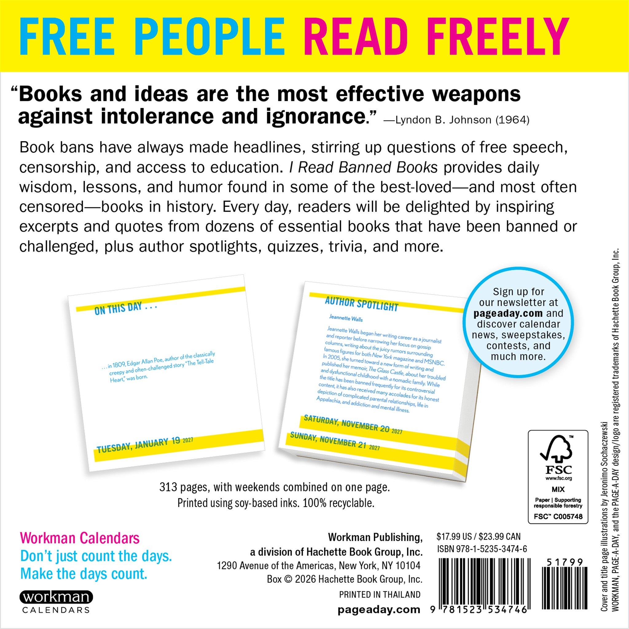I Read Banned Books 2027 Box Calendar - Online Only