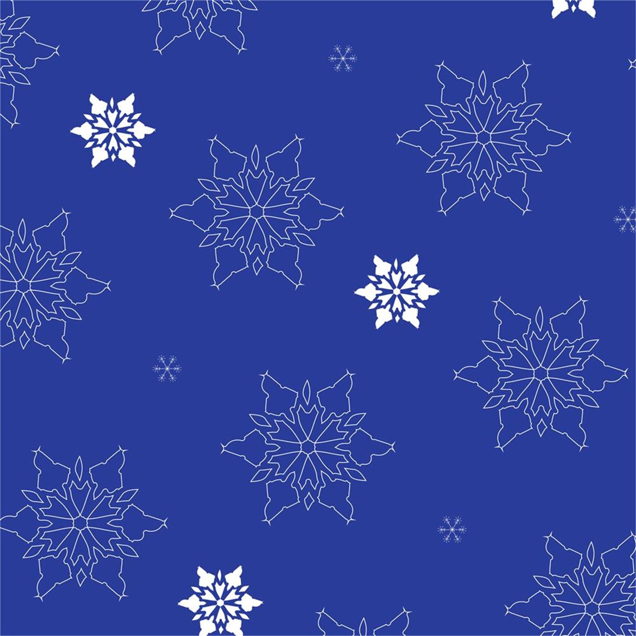 Blue Snowflakes Large Gift Wrap - Calendar Club Canada