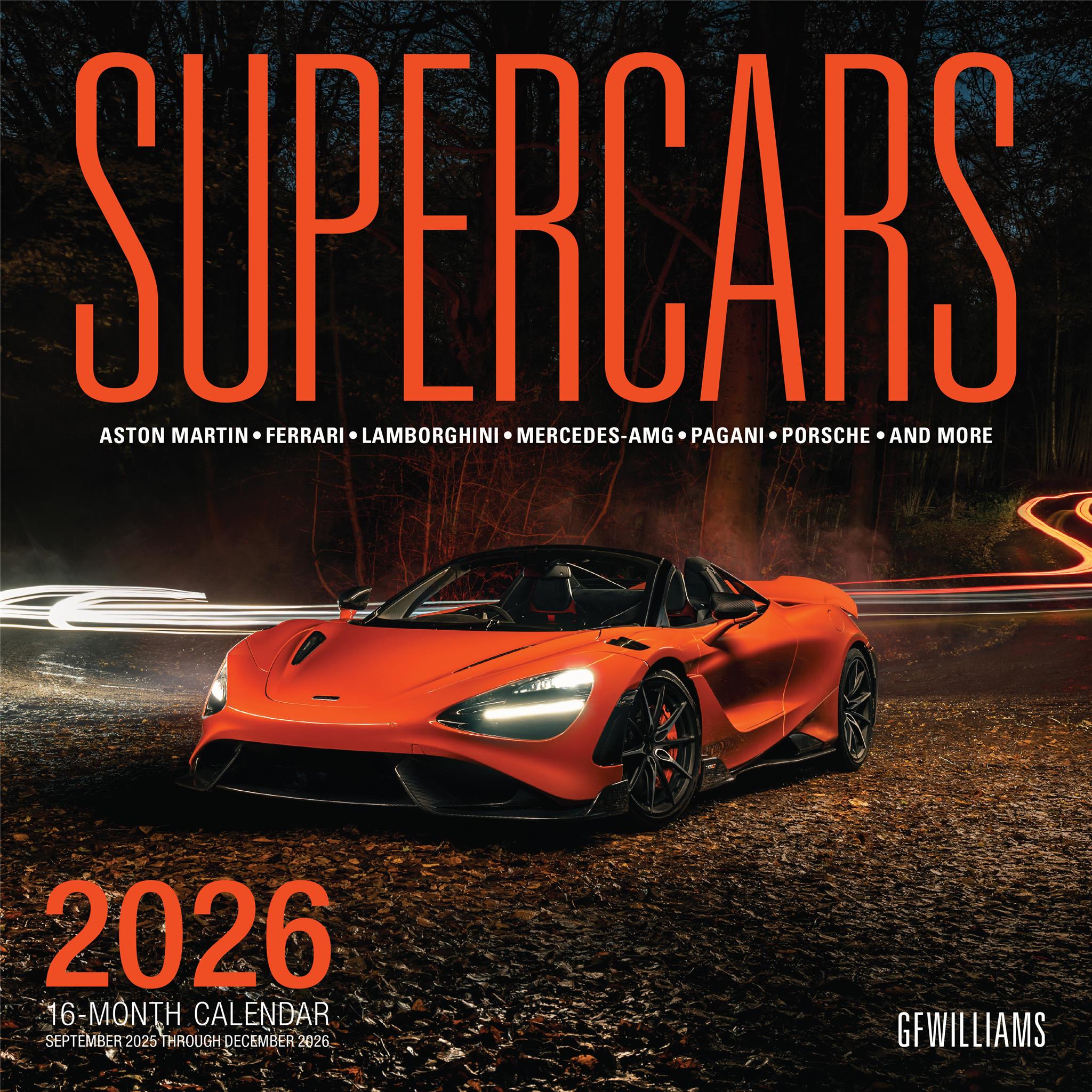 Supercars Wall 2026 Calendar