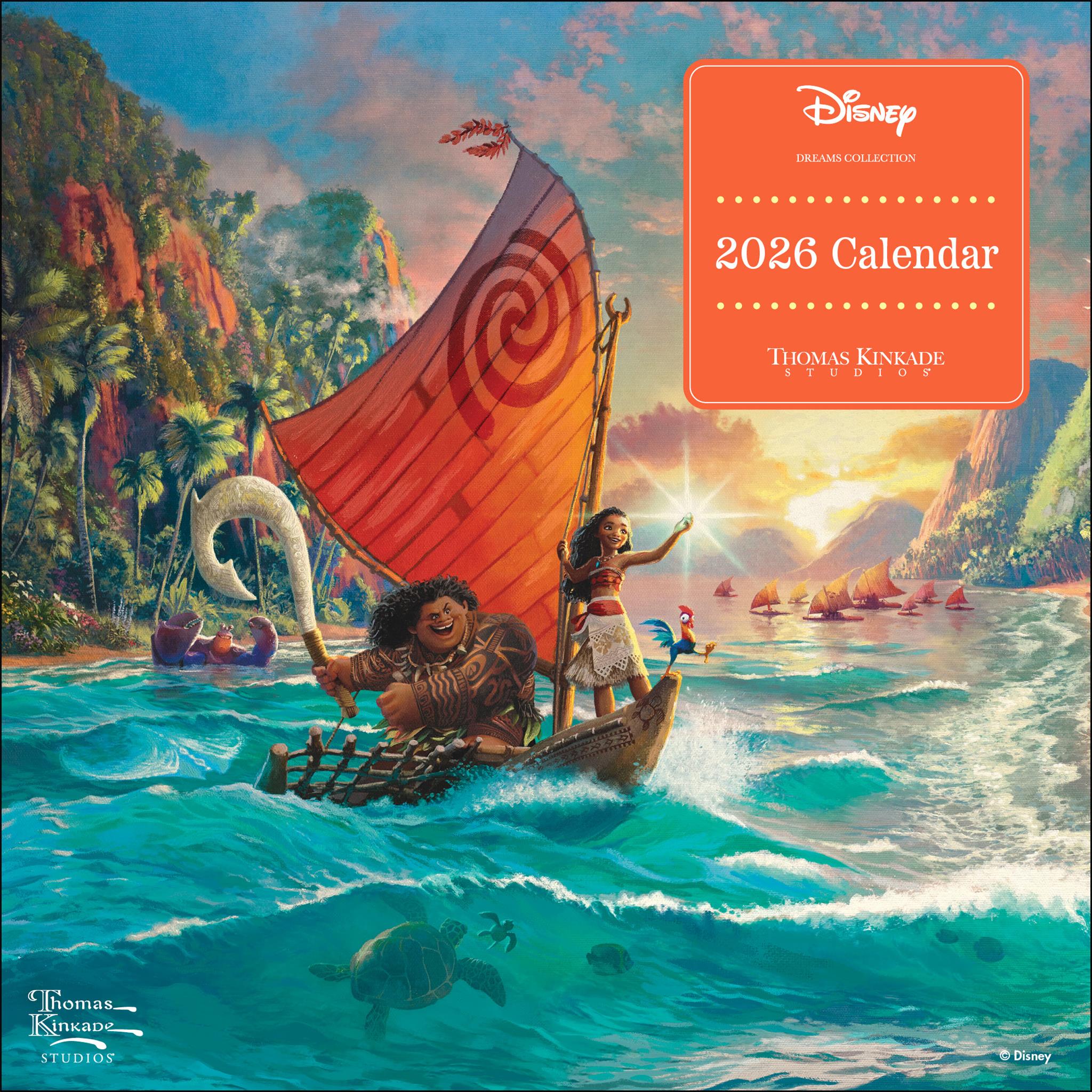 Kinkade Disney Dreams Collection 2026 Mini Calendar