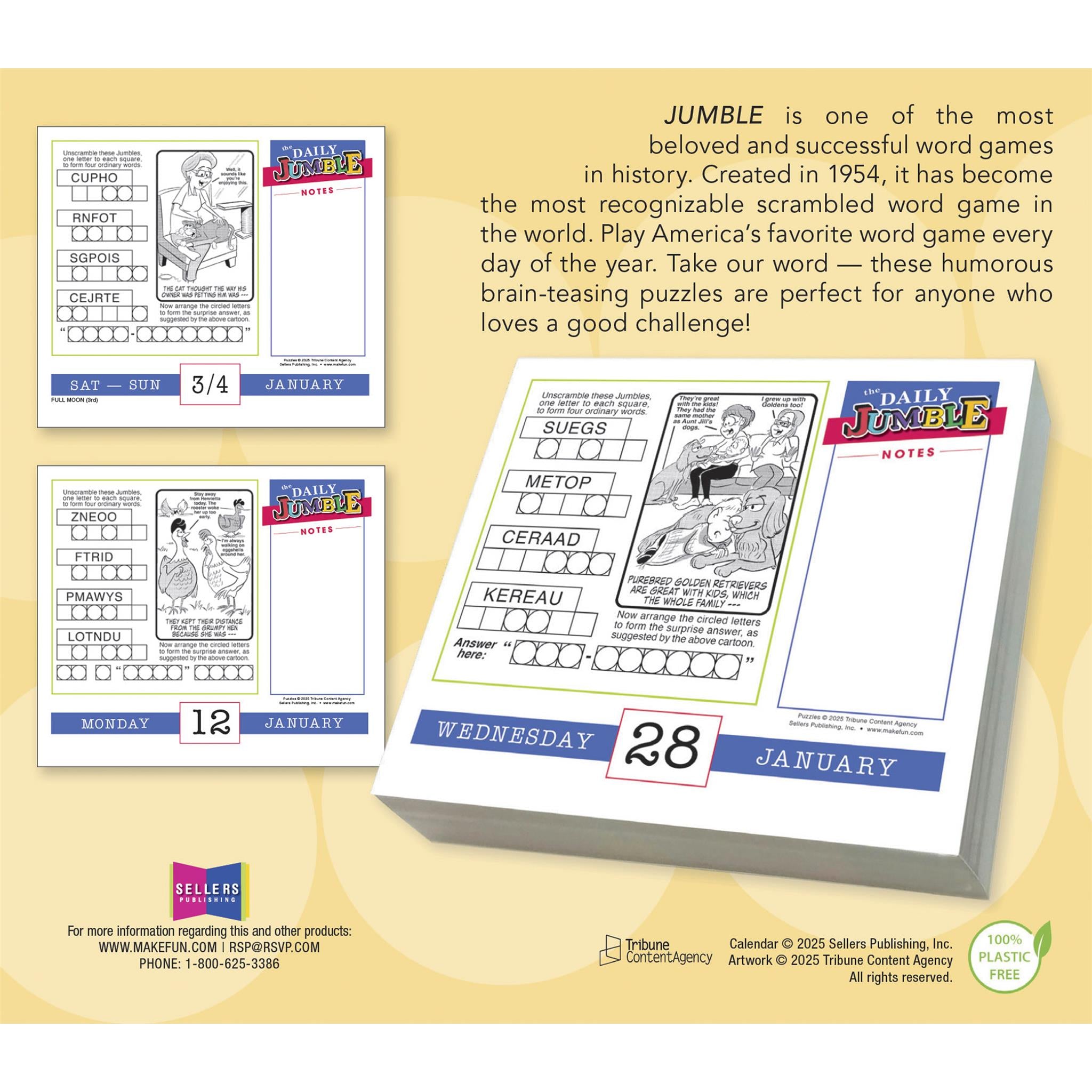 Daily Jumble 2026 Box Calendar