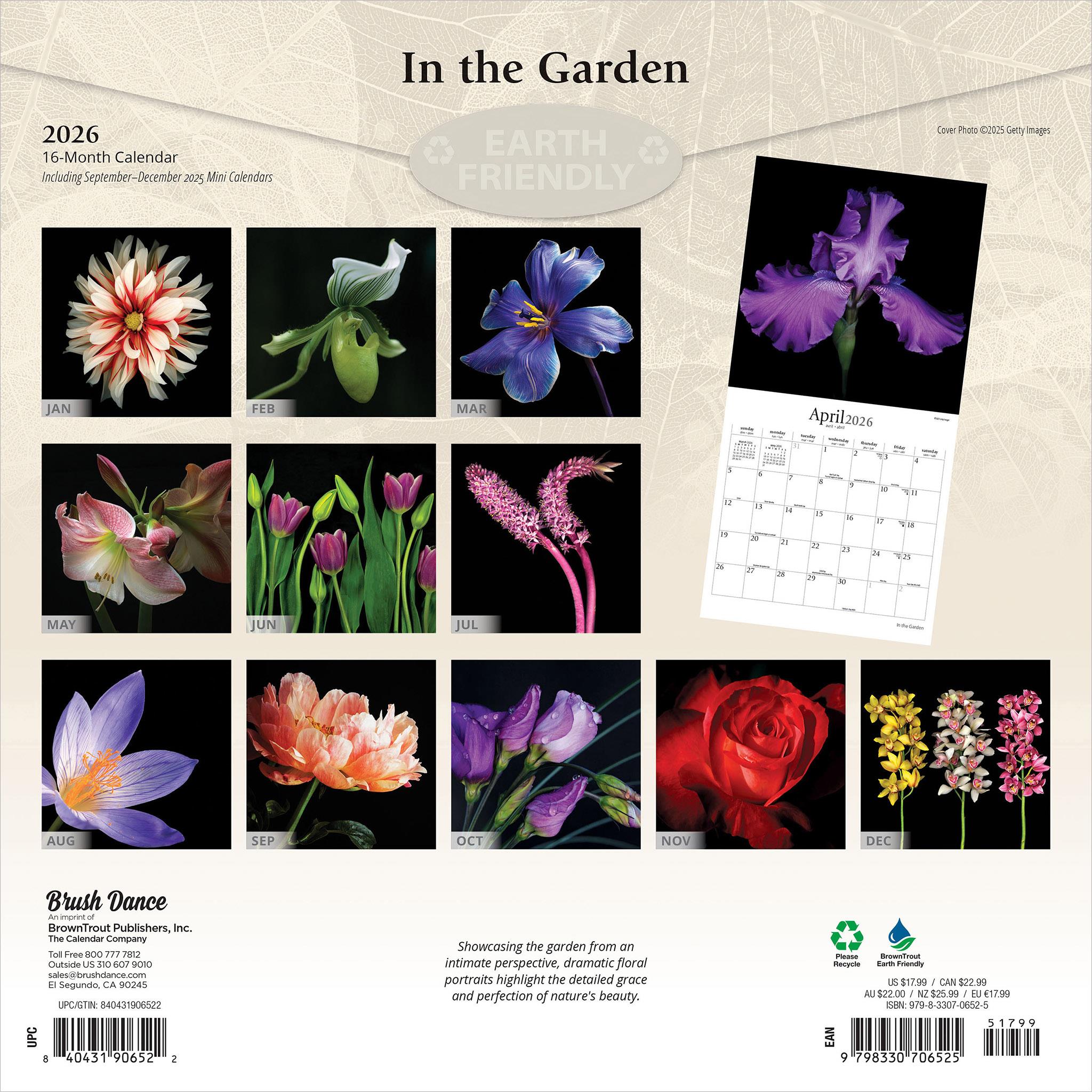 In The Garden 2026 Wall Calendar
