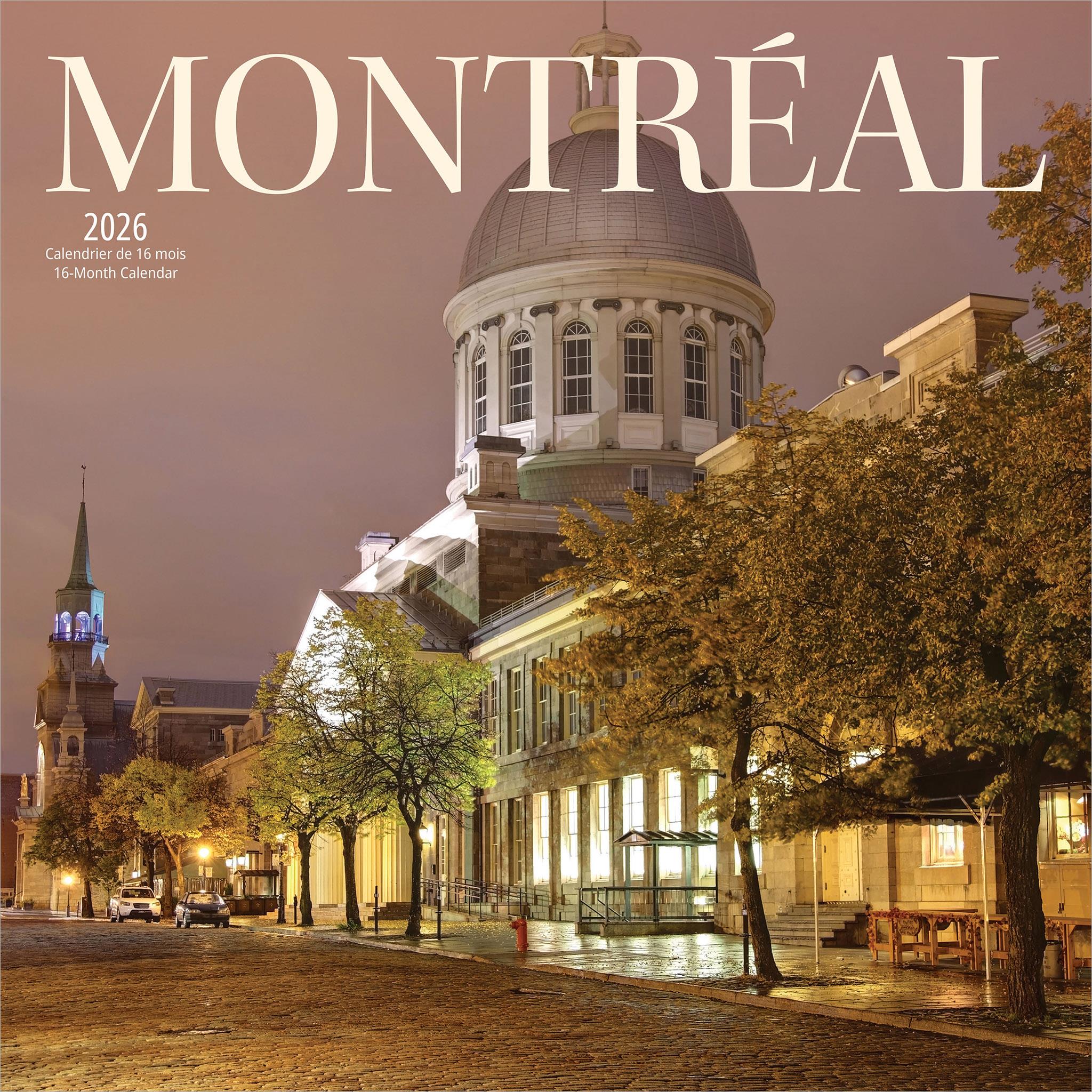 Montreal 2026 Wall Calendar