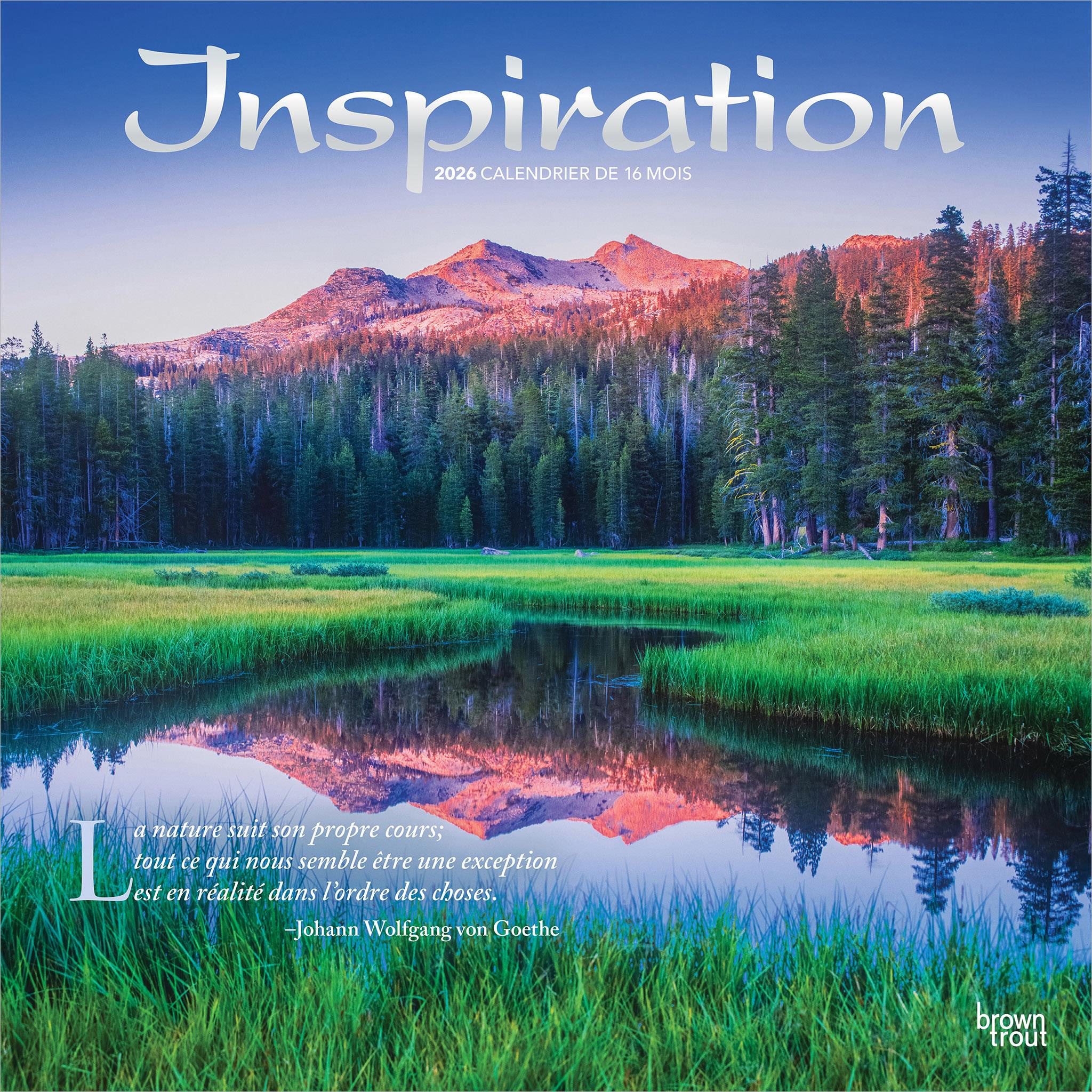 Inspiration 2026 Wall Calendar (French)