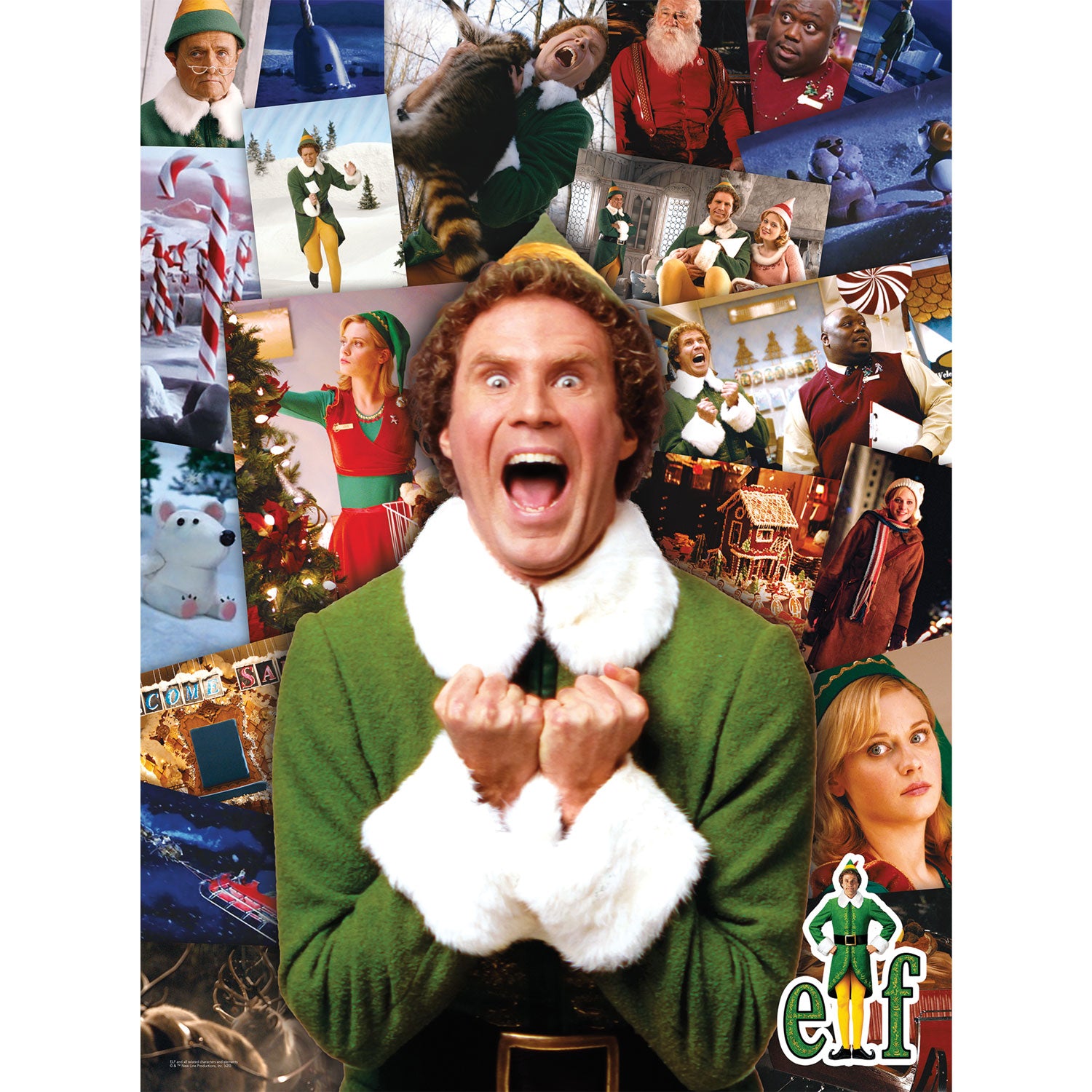 Elf Collage 1000 Piece Puzzle