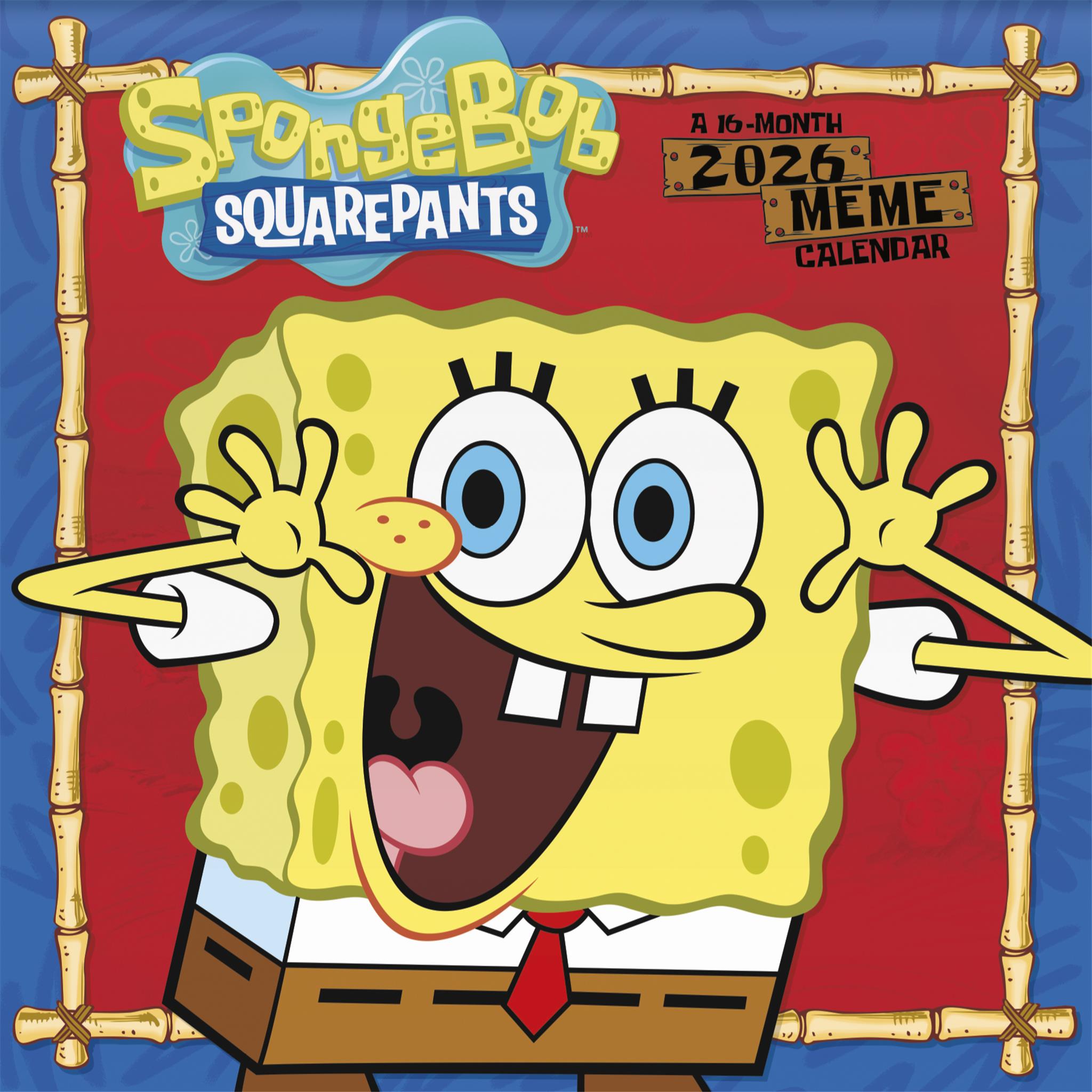 Spongebob Squarepants 2026 Wall Calendar