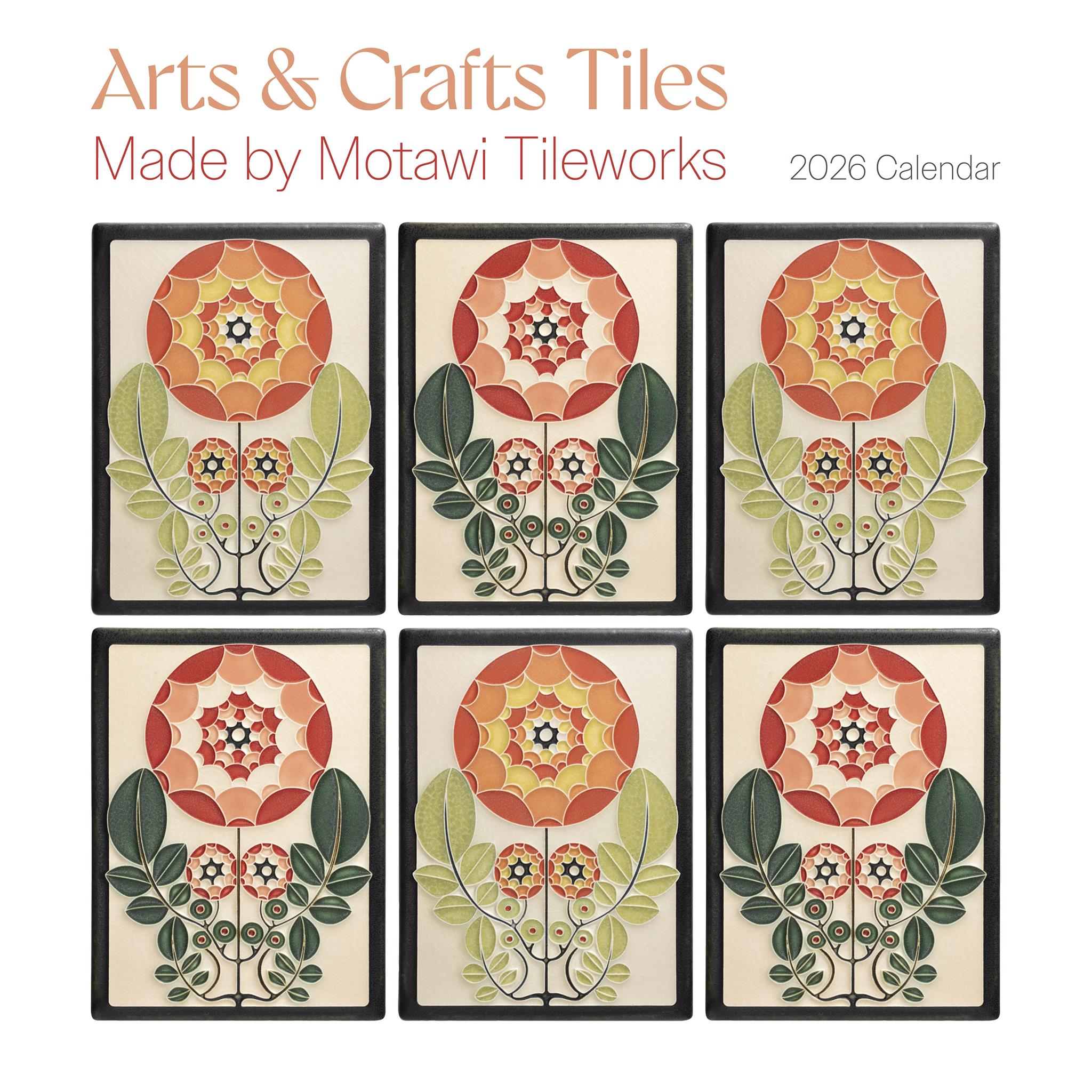 Arts And Crafts Tiles 2026 Wall Calendar - Online Only