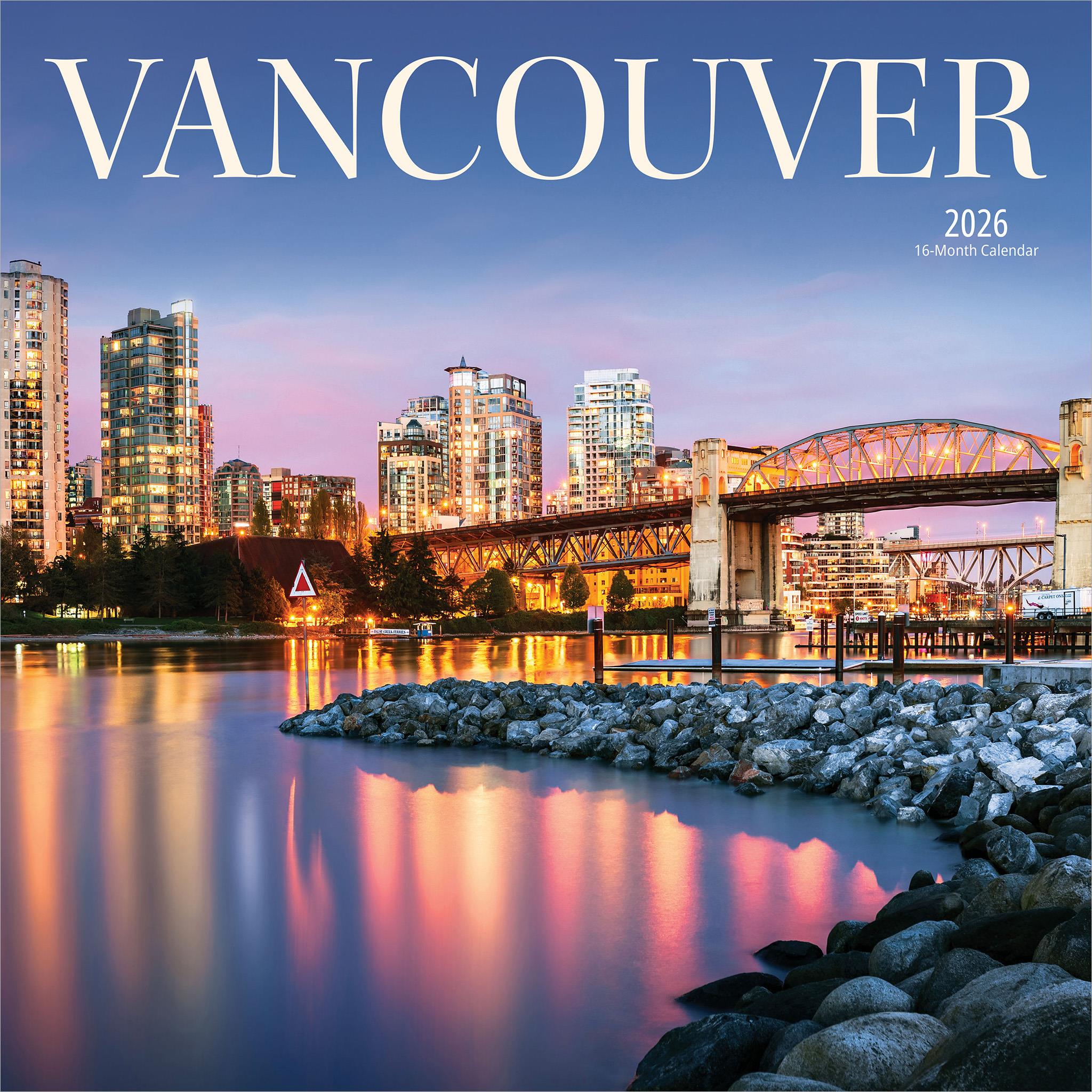 Vancouver 2026 Wall Calendar