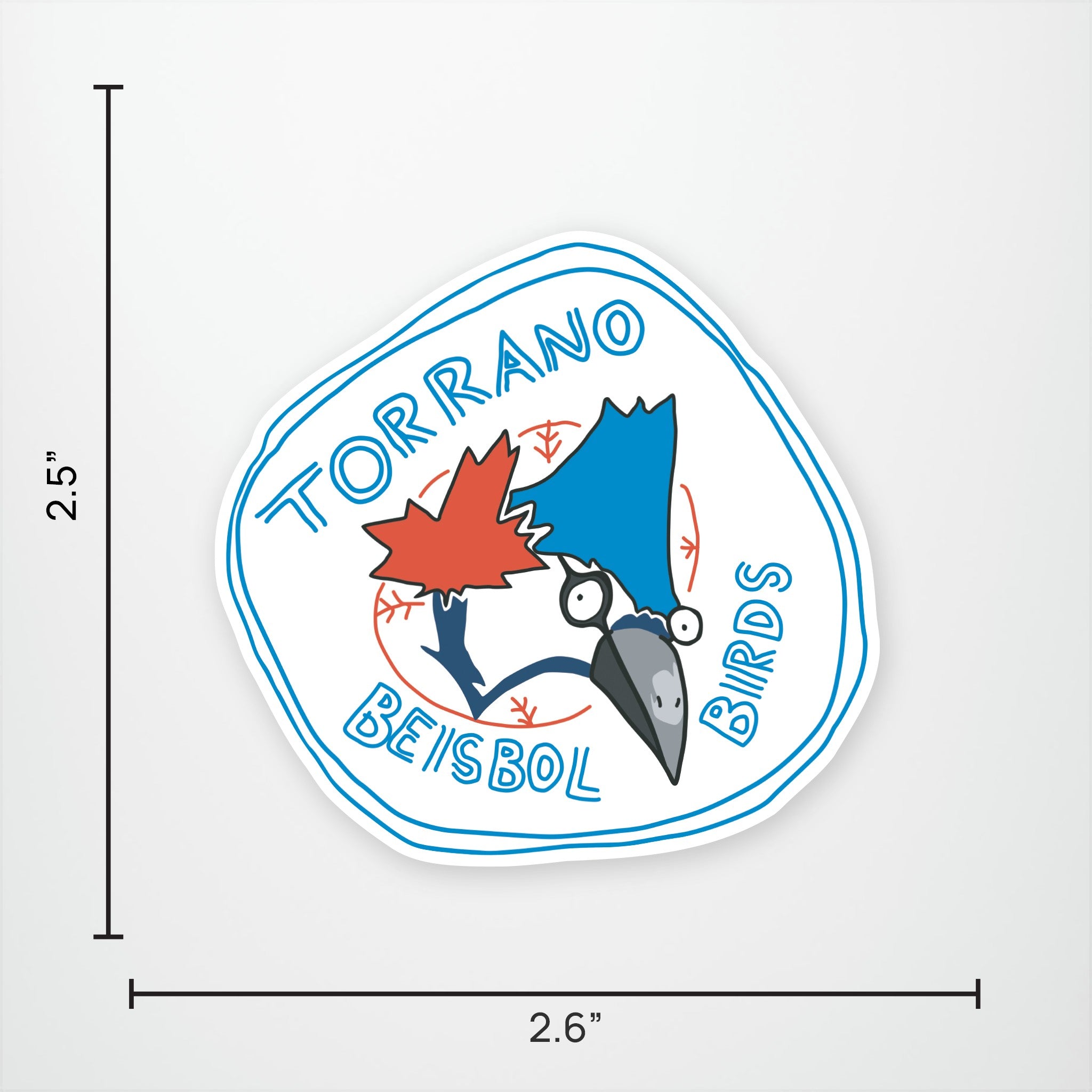 Torrano Beisbol Birds Vinyl Sticker
