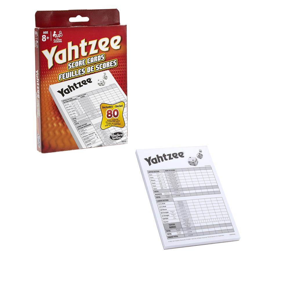 Yahtzee Score Cards - Calendar Club Canada