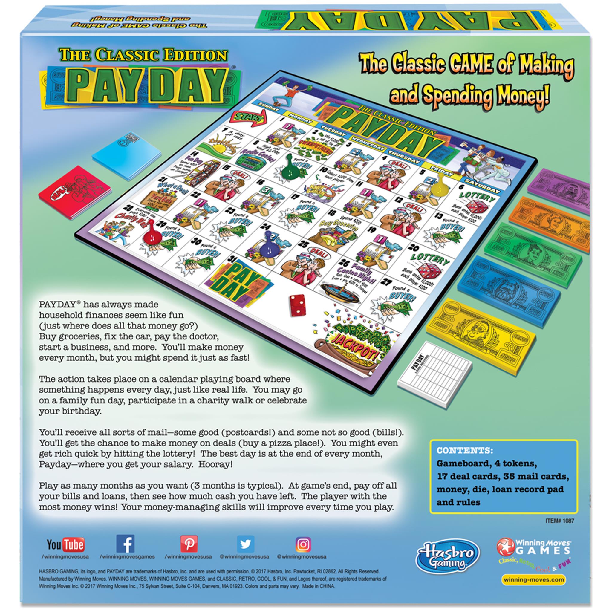 Pay Day Board Game - Calendar Club Canada