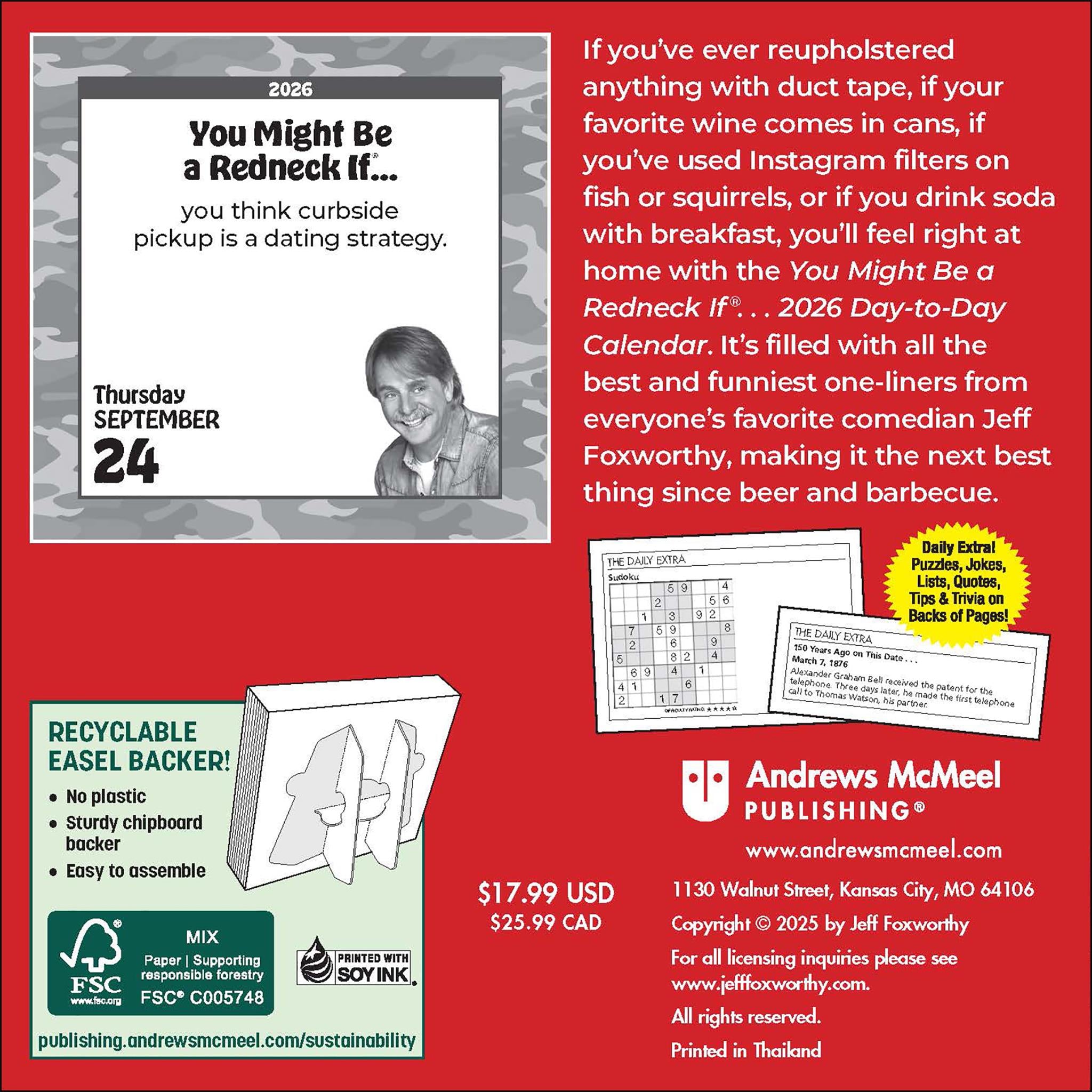 Jeff Foxworthy's You Might Be A Redneck If. . . 2026 Box Calendar