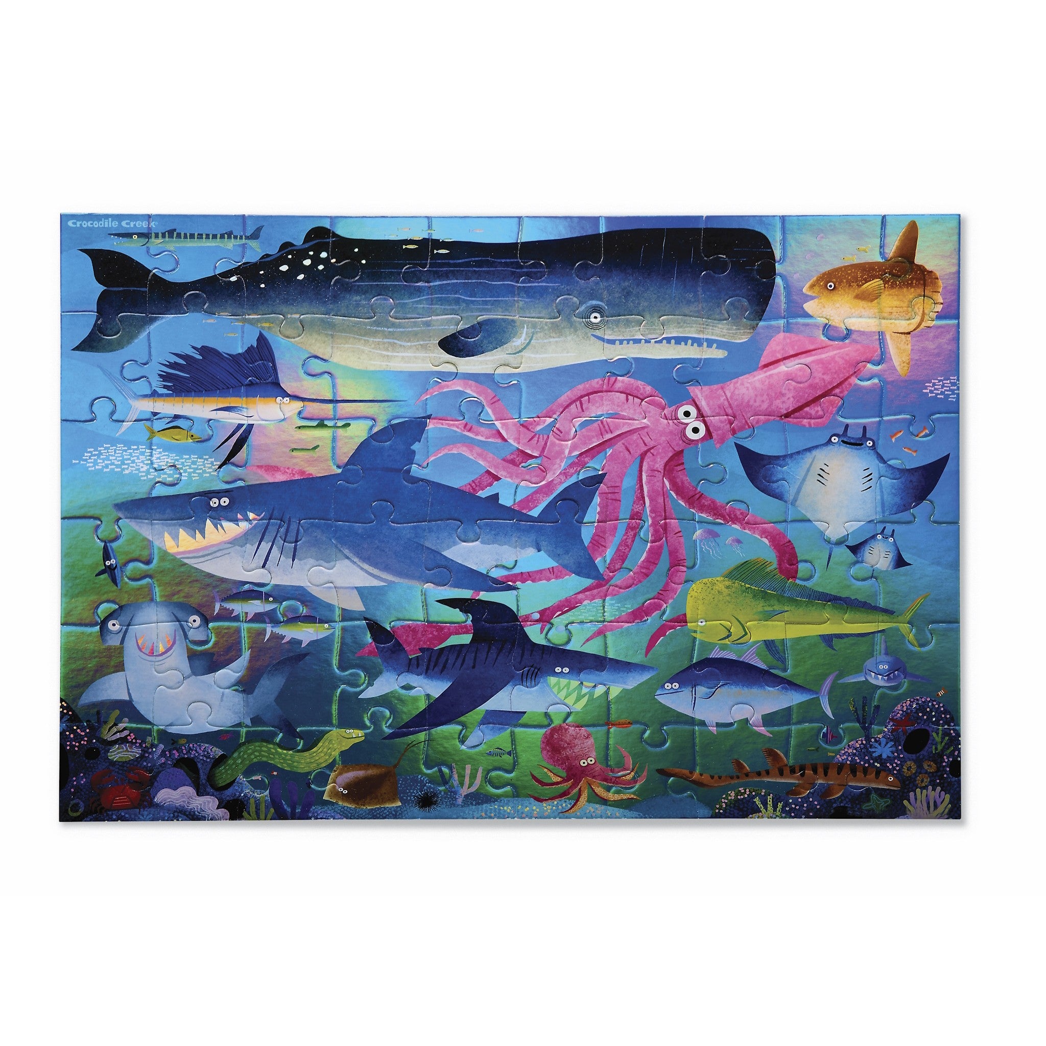 Shimmering Sharks Holographic 60 Piece Puzzle