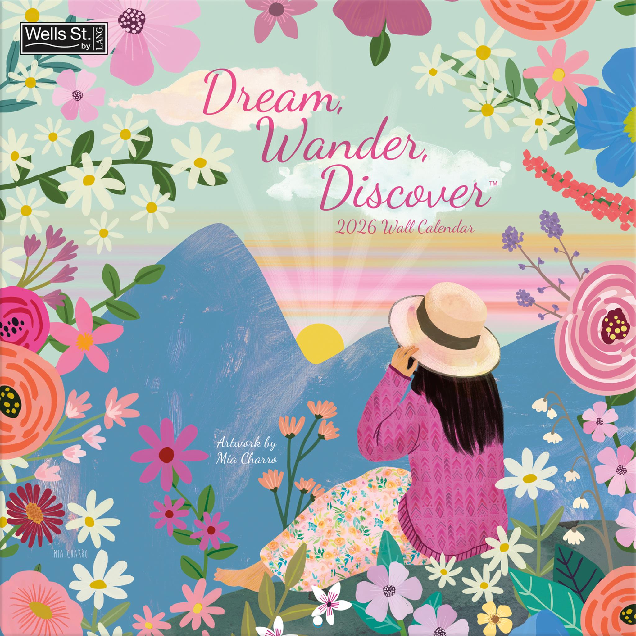 Dream, Wander, Discover 2026 Wall Calendar - Online Only