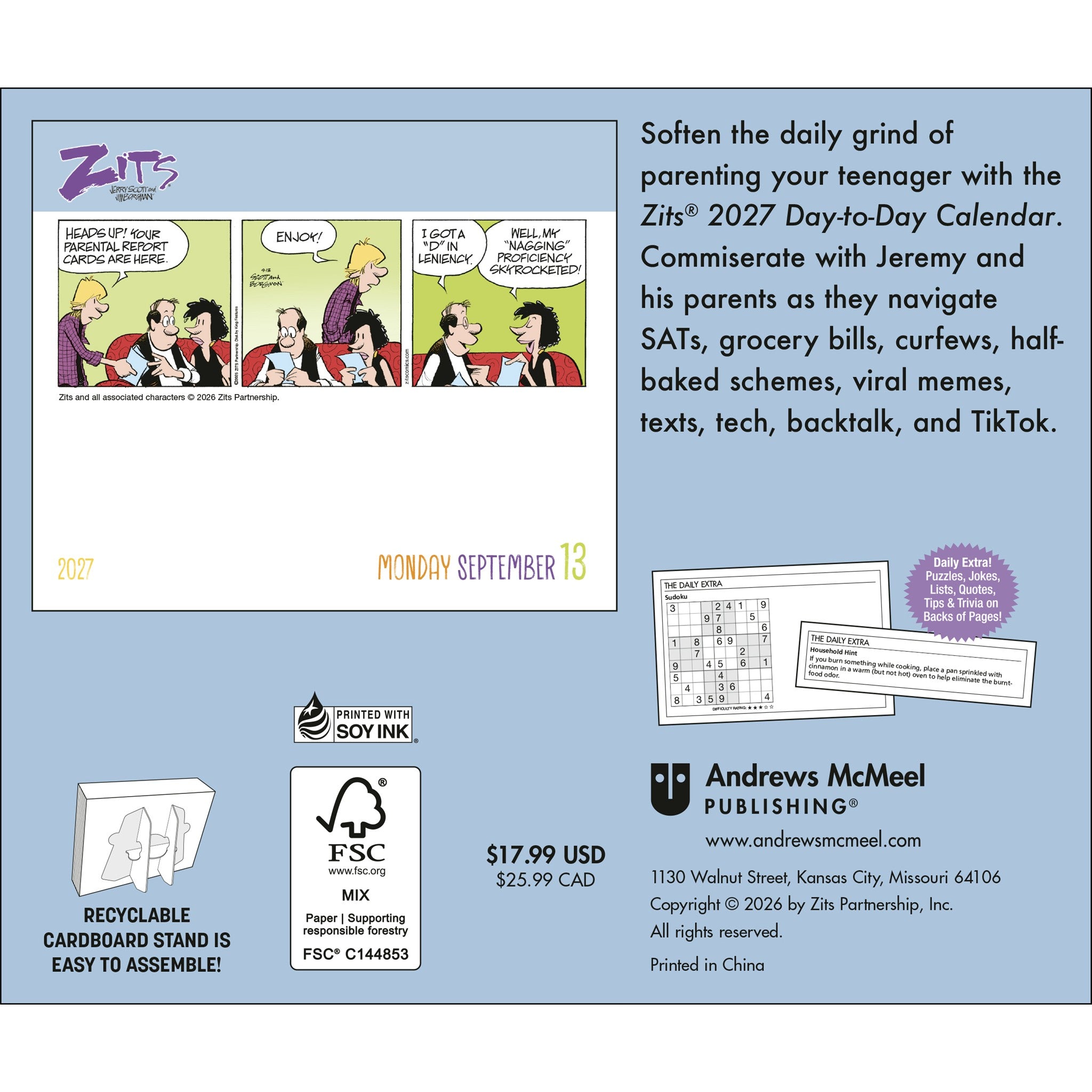 Zits 2027 Box Calendar