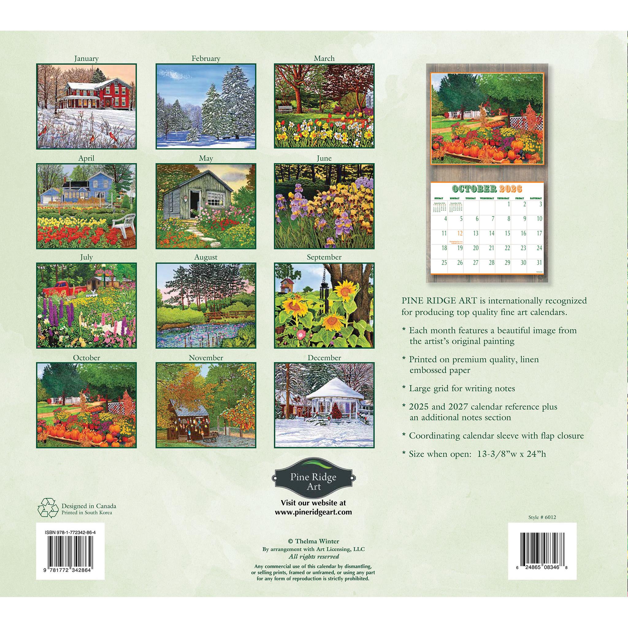 Garden Glory 2026 Wall Calendar - Online Only