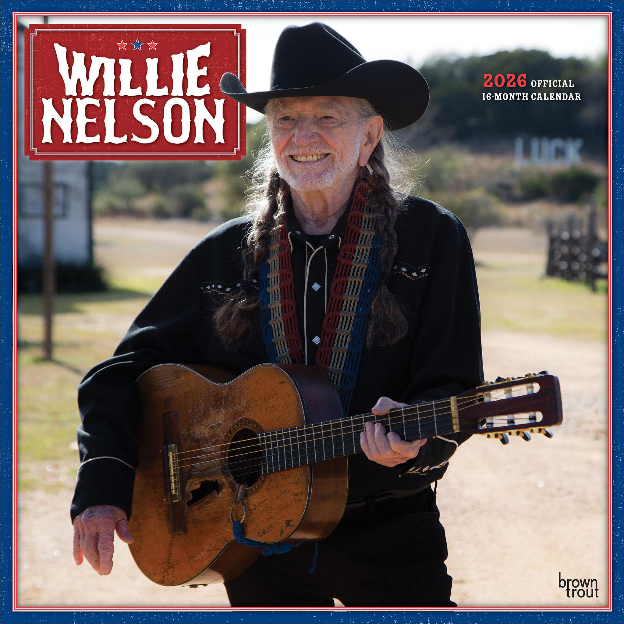 Willie Nelson 2026 Wall Calendar - Online Only