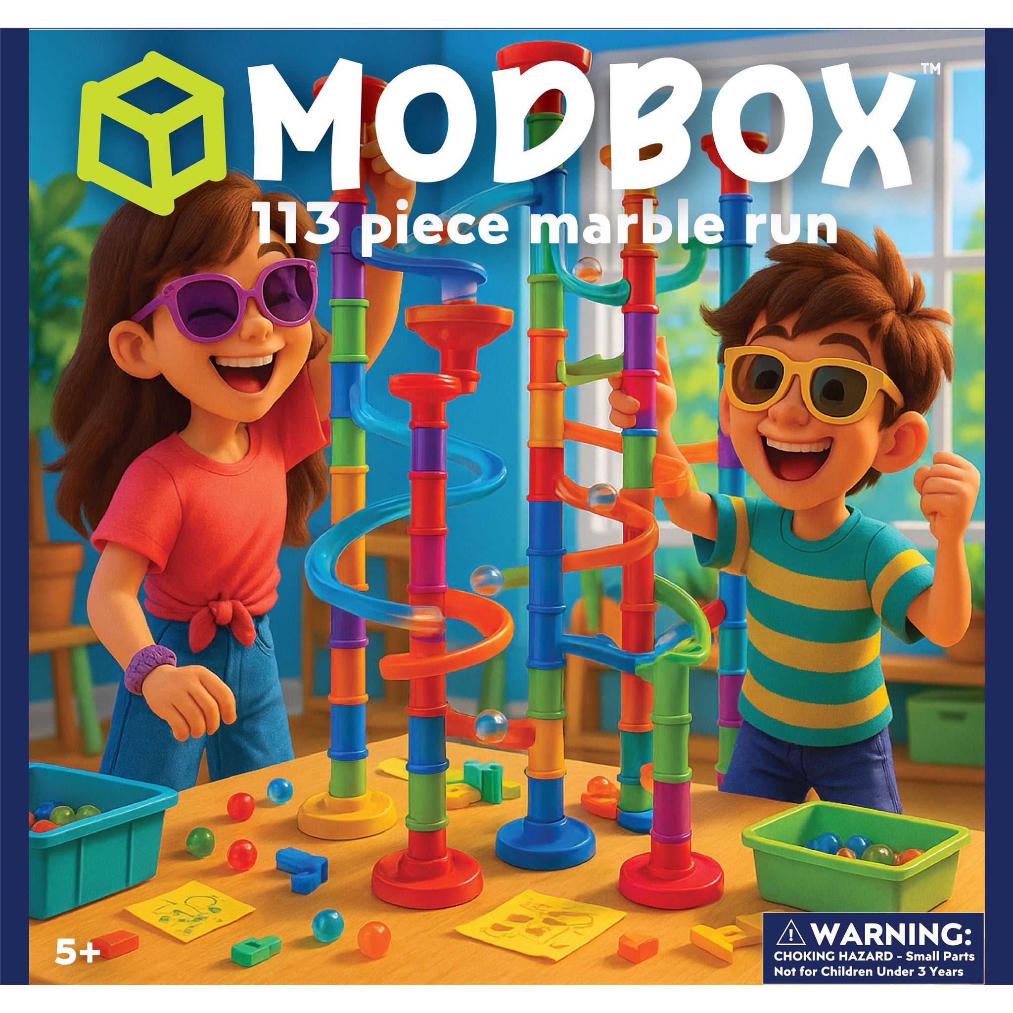 113 Piece Marble Run