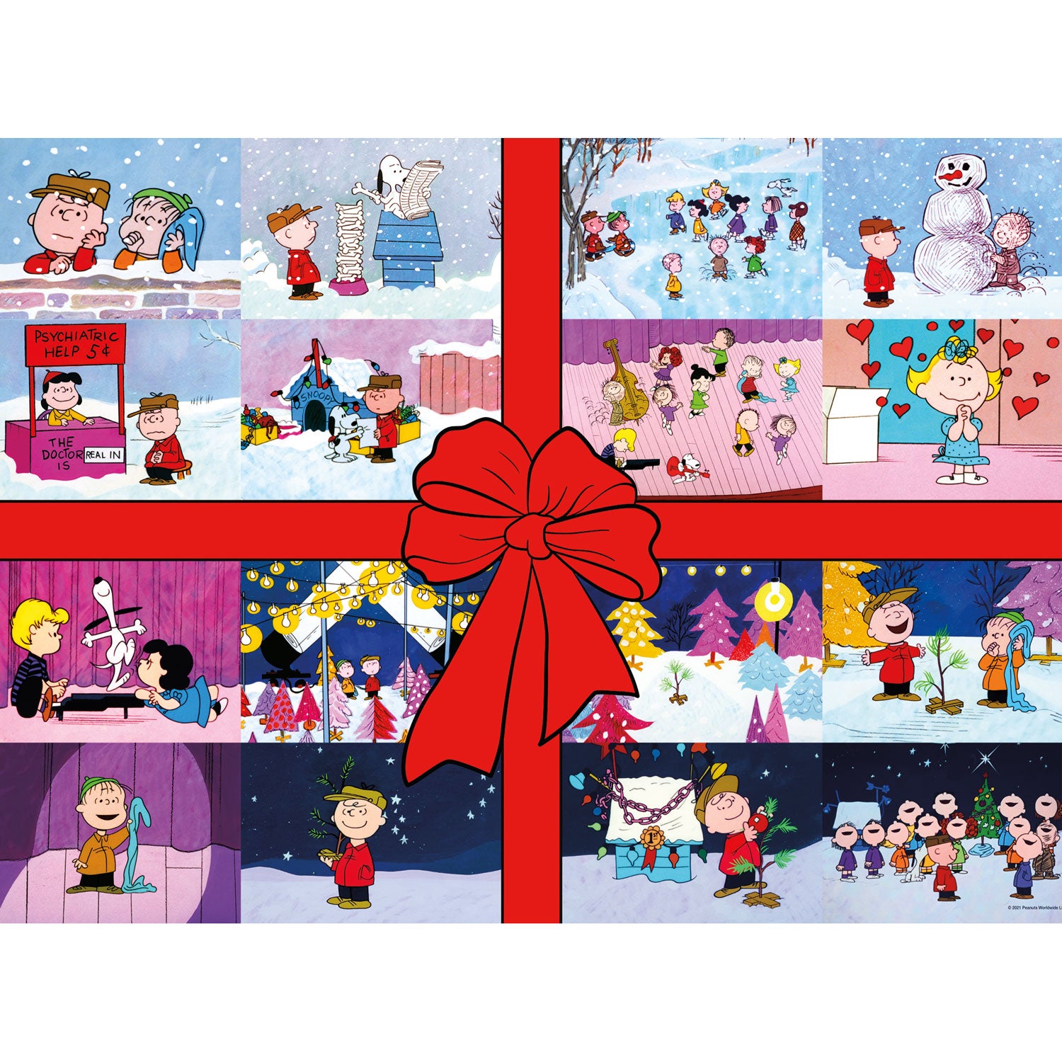 Peanuts Charlie Brown Christmas Present 1000 Piece Puzzle - Online Only