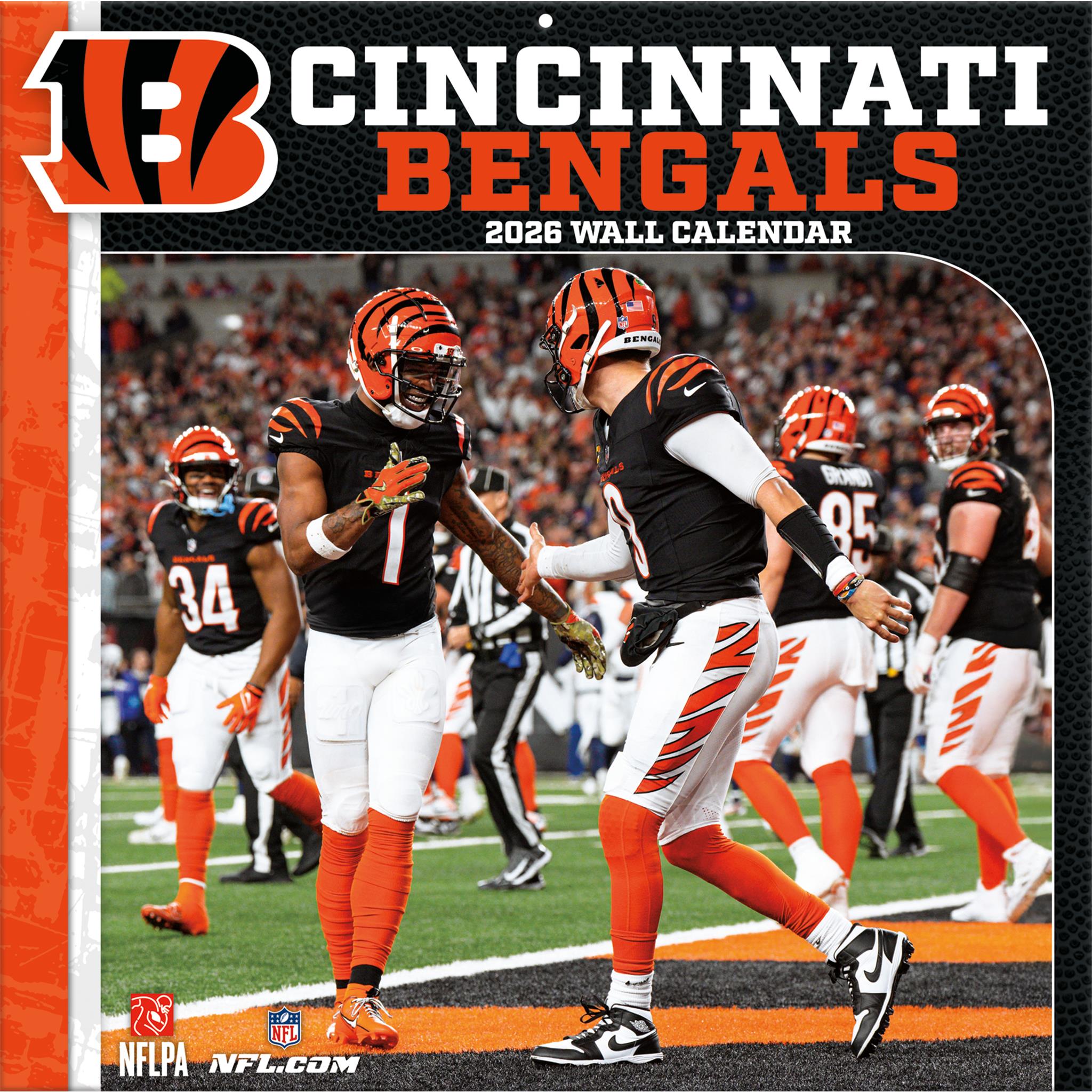 NFL Cincinnati Bengals 2026 Wall Calendar - Online Only