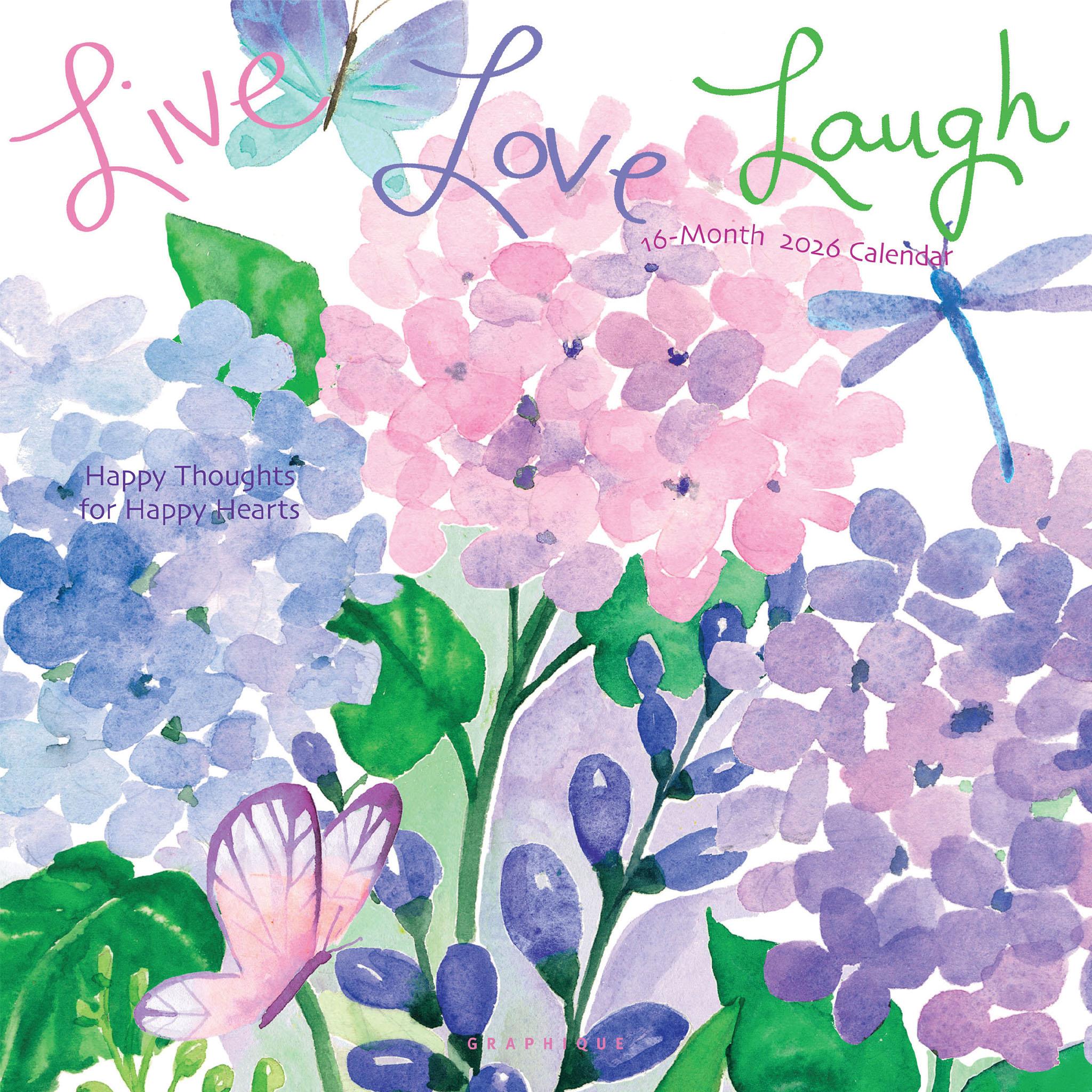 Live Love Laugh 2026 Wall Calendar
