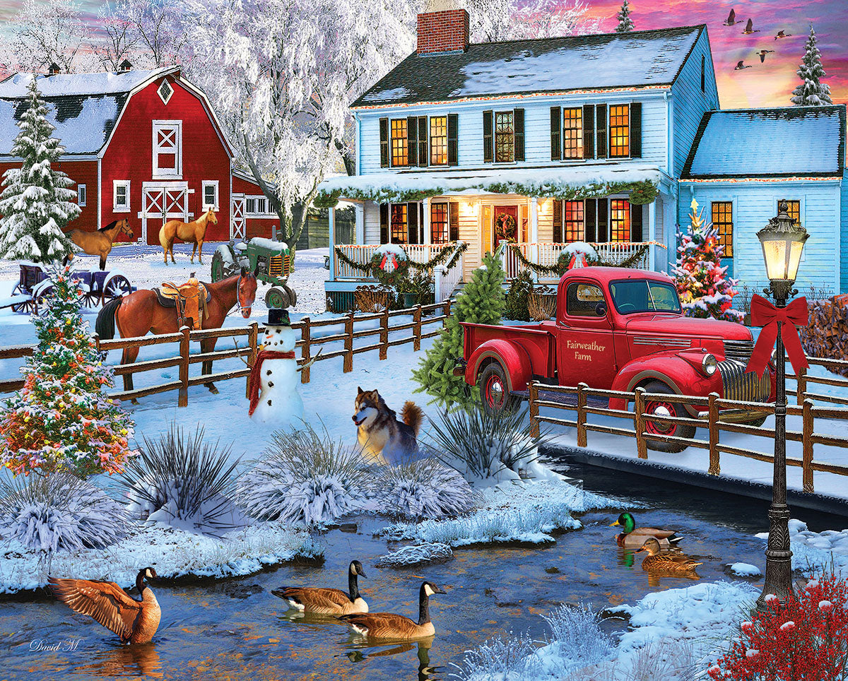 Christmas on the Farm 1000 Piece Puzzle - Online Only - Calendar Club Canada