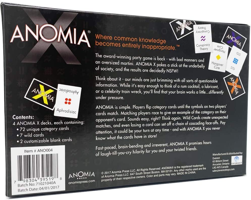 Anomia X - Calendar Club Canada