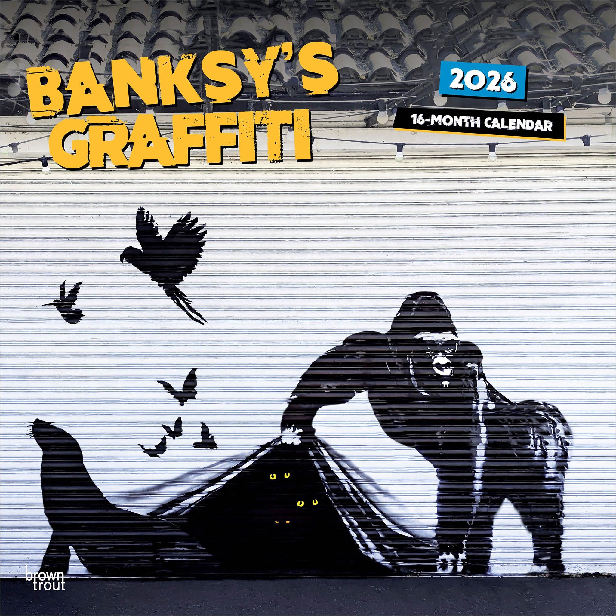 Banksy Graffiti 2026 Wall Calendar