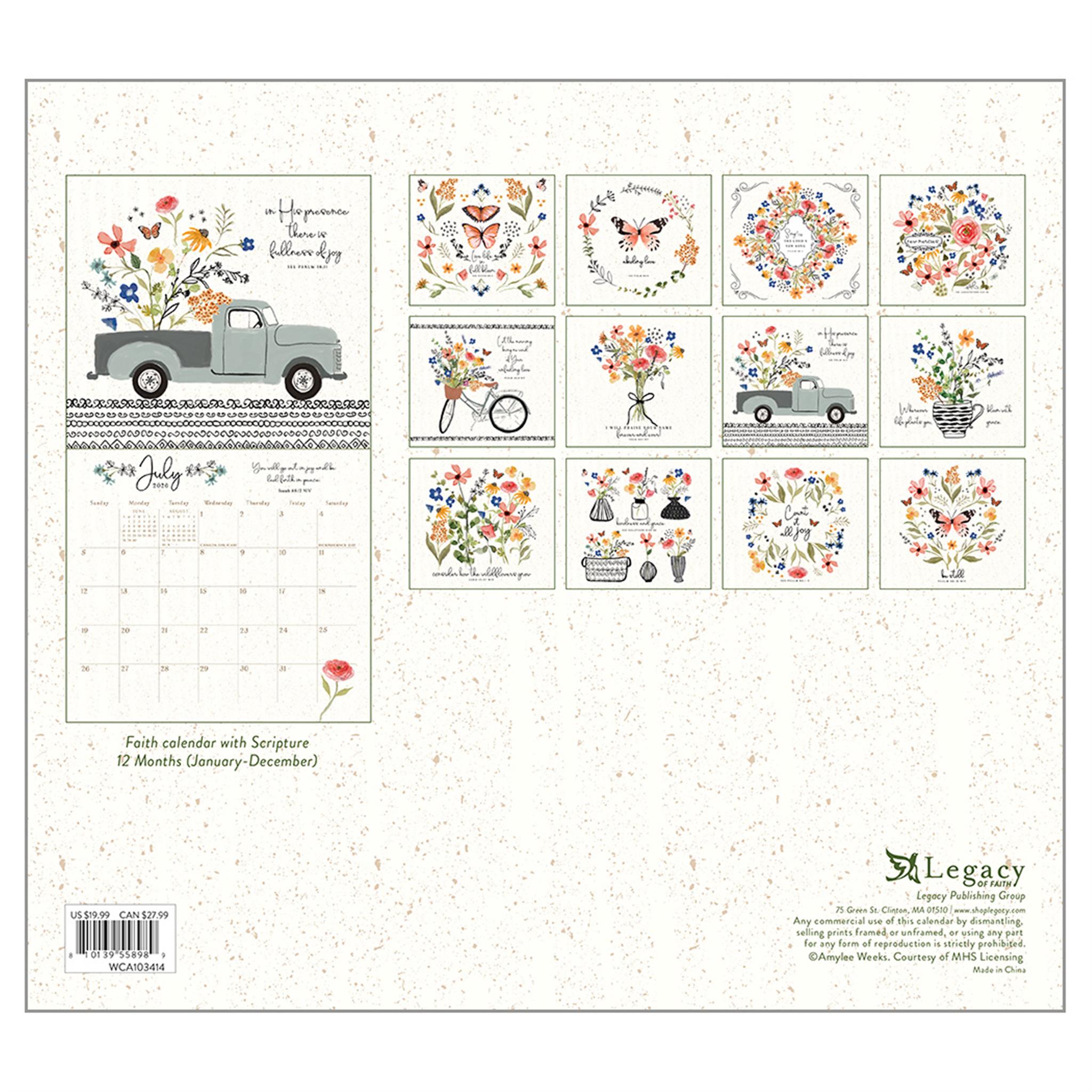 Be Still 2026 Deluxe Wall Calendar