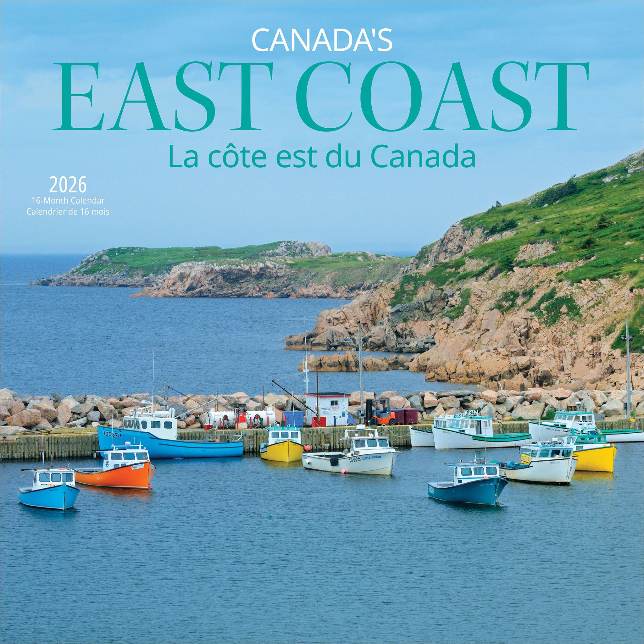 Canadas East Coast 2026 Wall Calendar