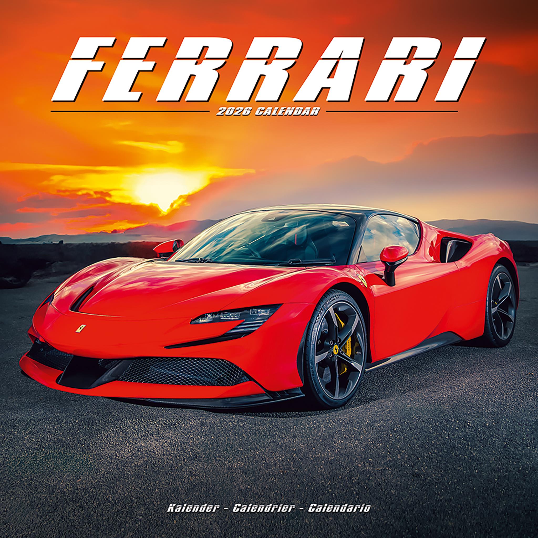 Ferrari 2026 Wall Calendar