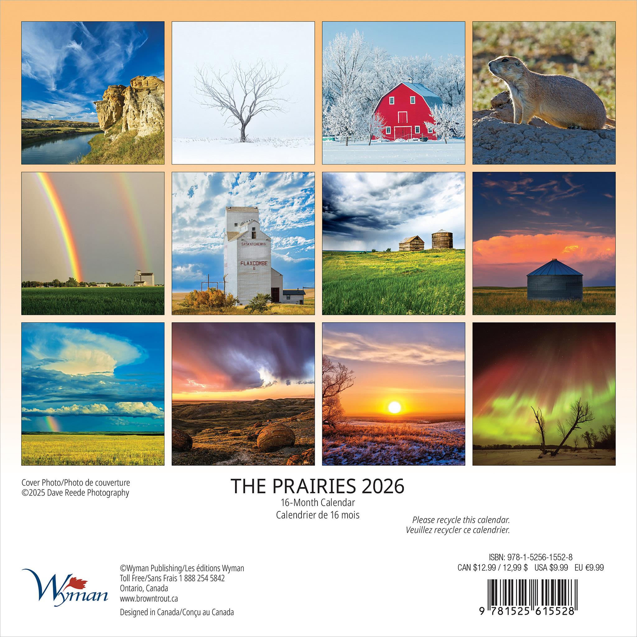 Prairies 2026 Mini Calendar