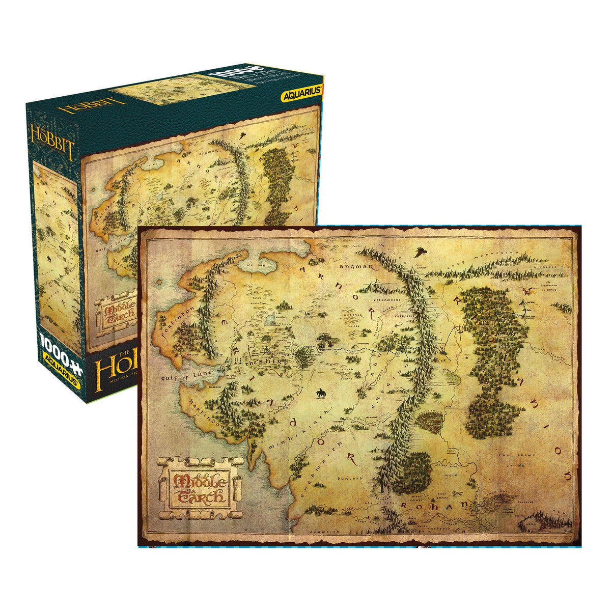The Hobbit Map 1000 Piece Puzzle