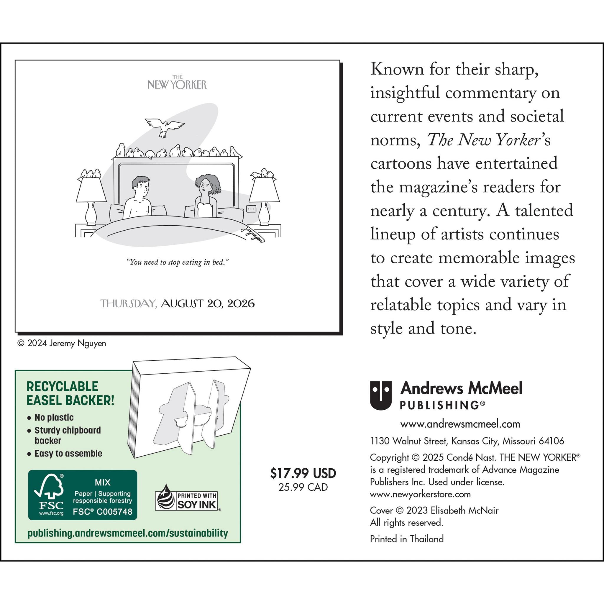 Cartoons From The New Yorker 2026 Box Calendar