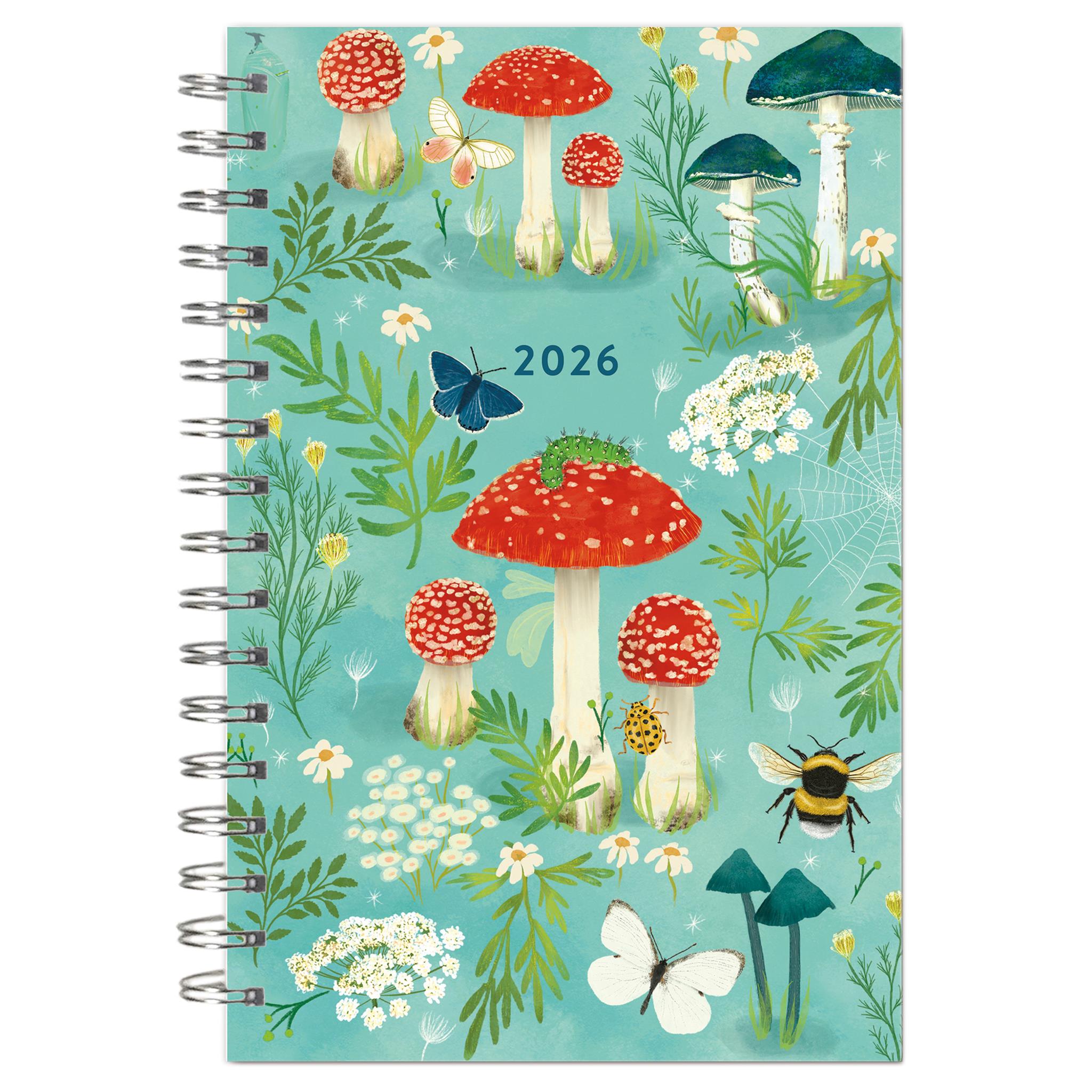 Designer Mushroom Garden 2025-2026 Engagement Calendar