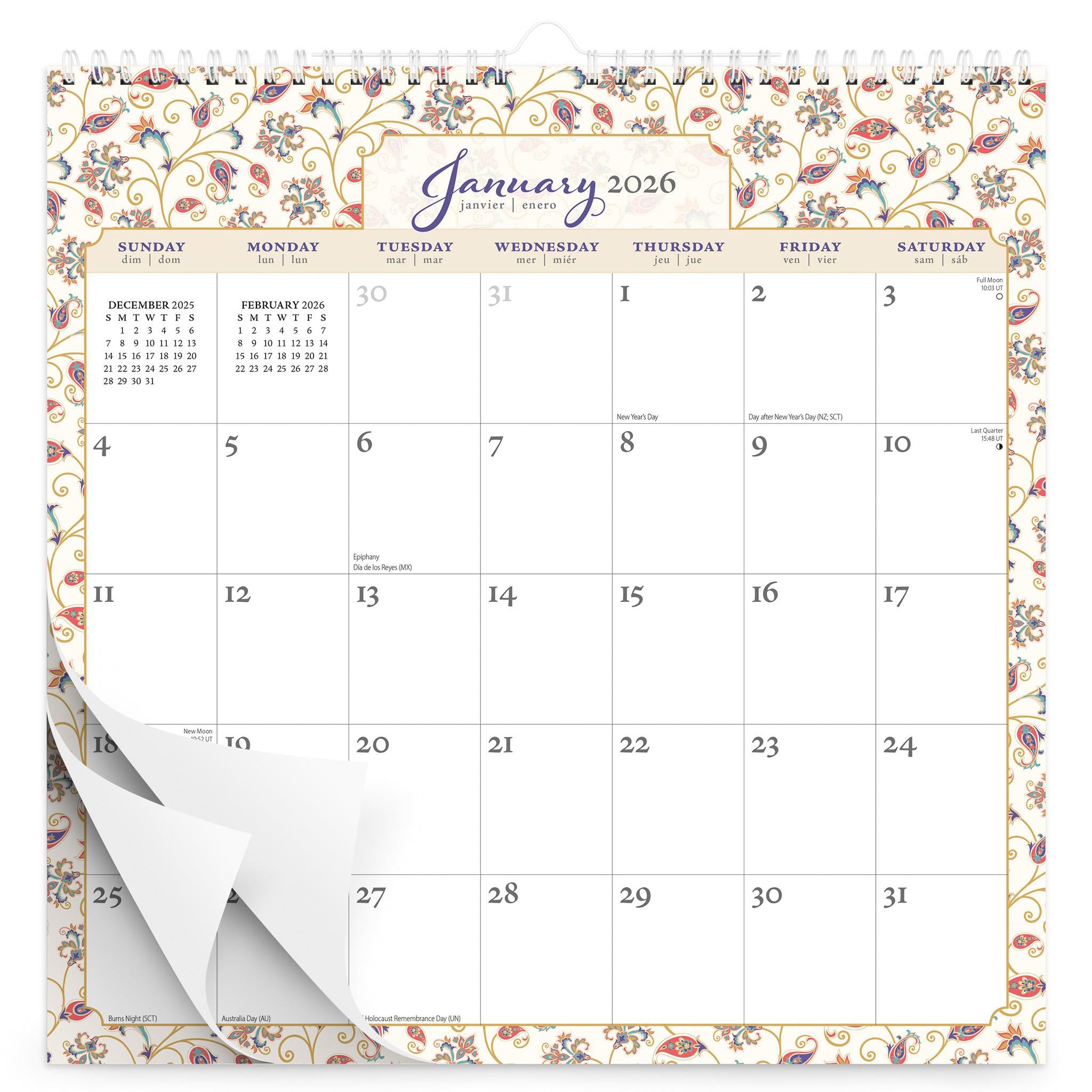 Tuscan Delight 2026 Wall Calendar - Online Only