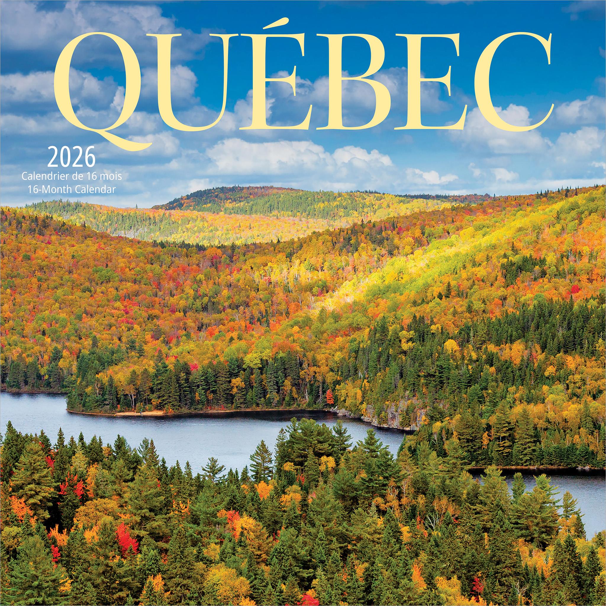 Quebec Bilingual 2026 Mini Calendar