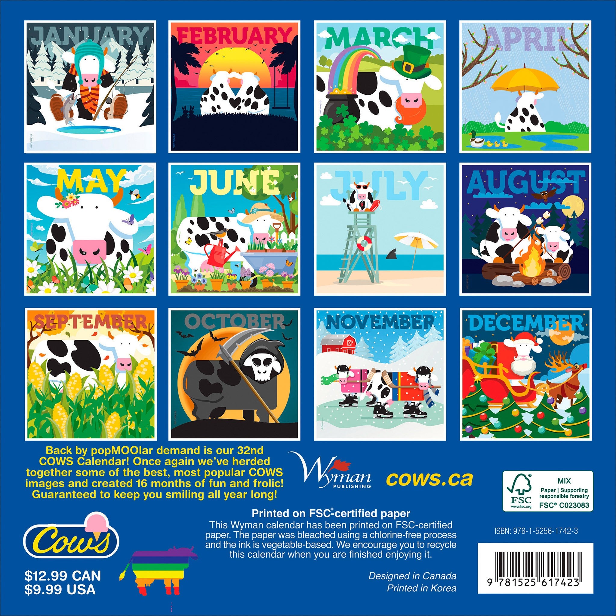 Cows Creamery 2027 Mini Calendar